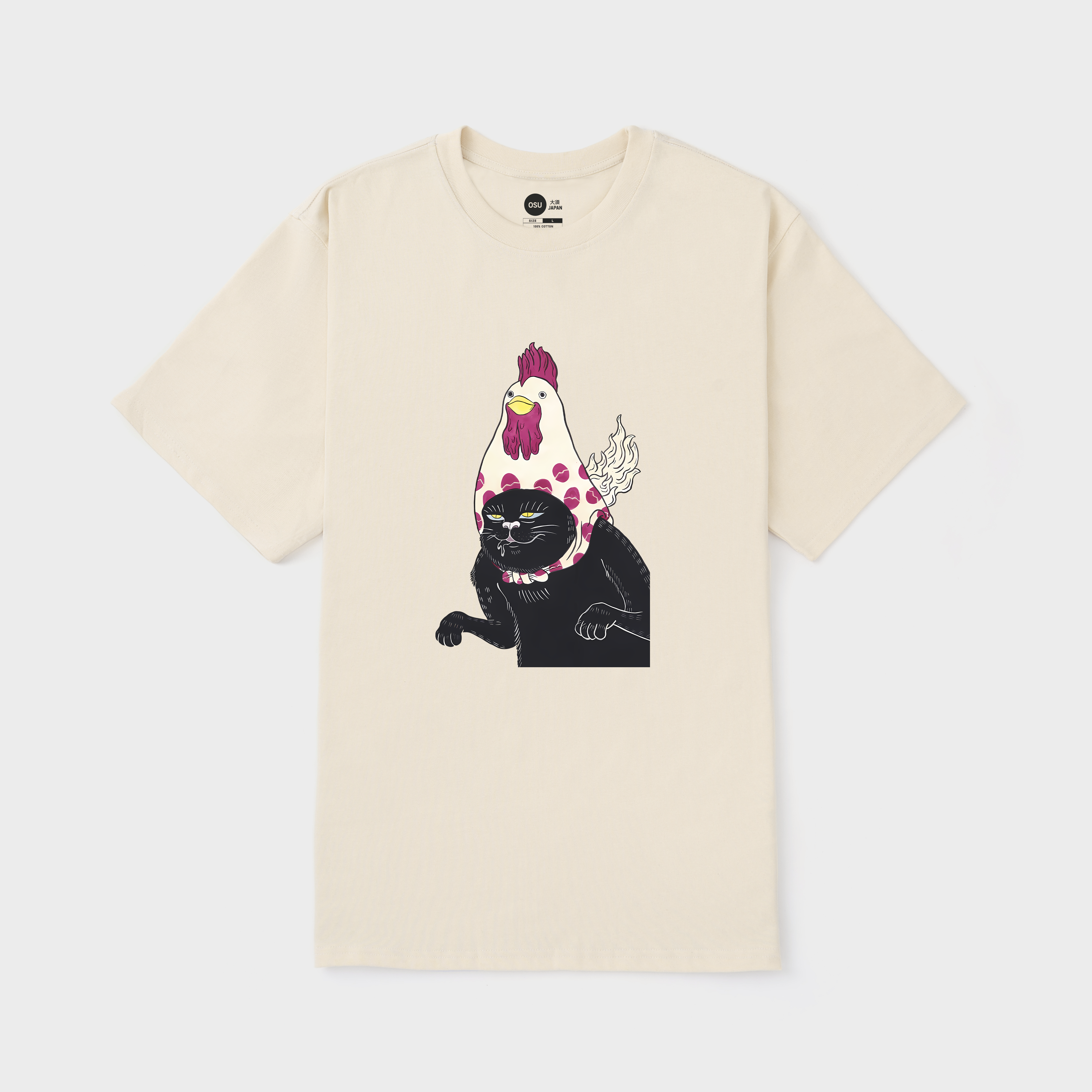 JAPANESE CAT MONSTER T-SHIRT / KEM