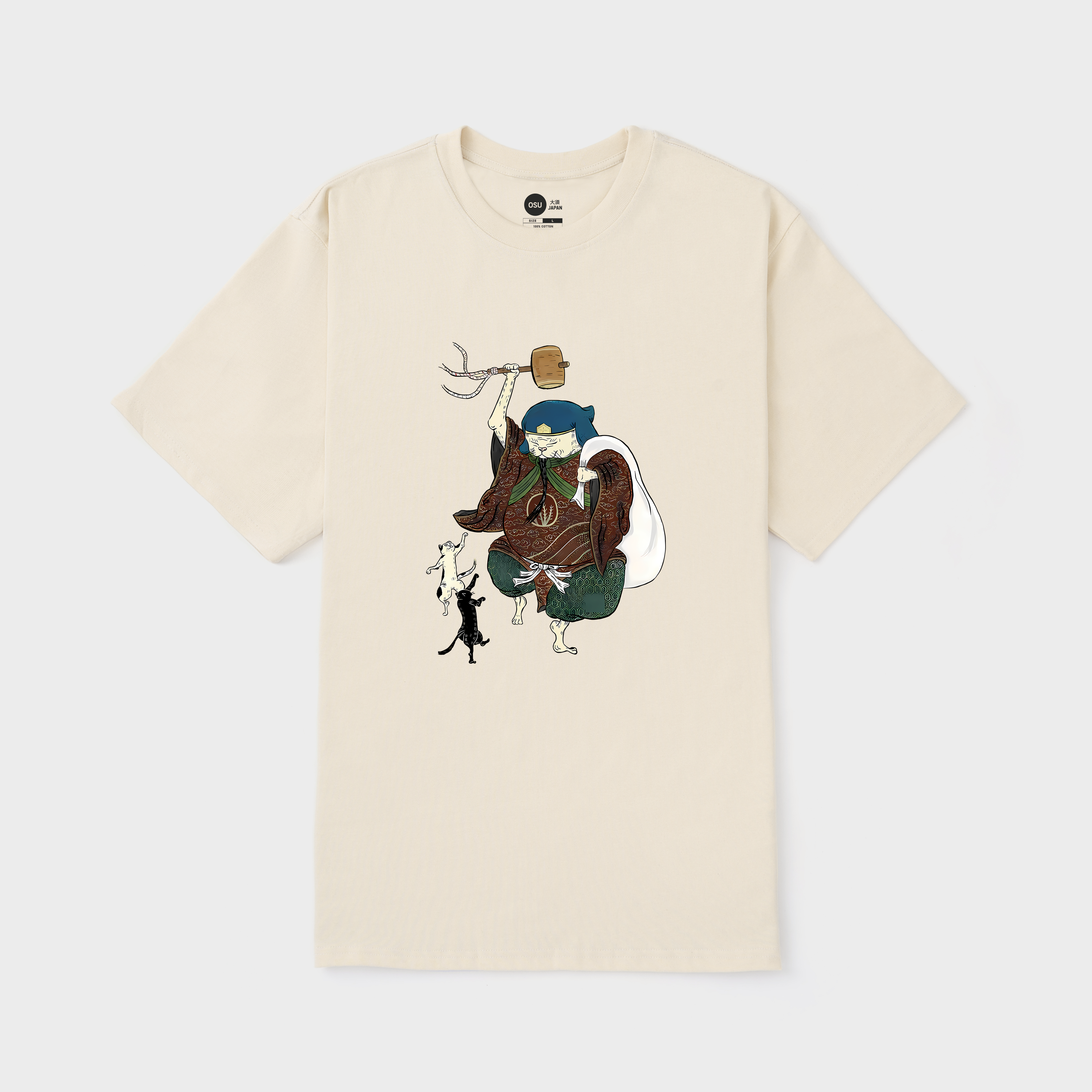 JAPANESE CAT MONSTER T-SHIRT / KEM