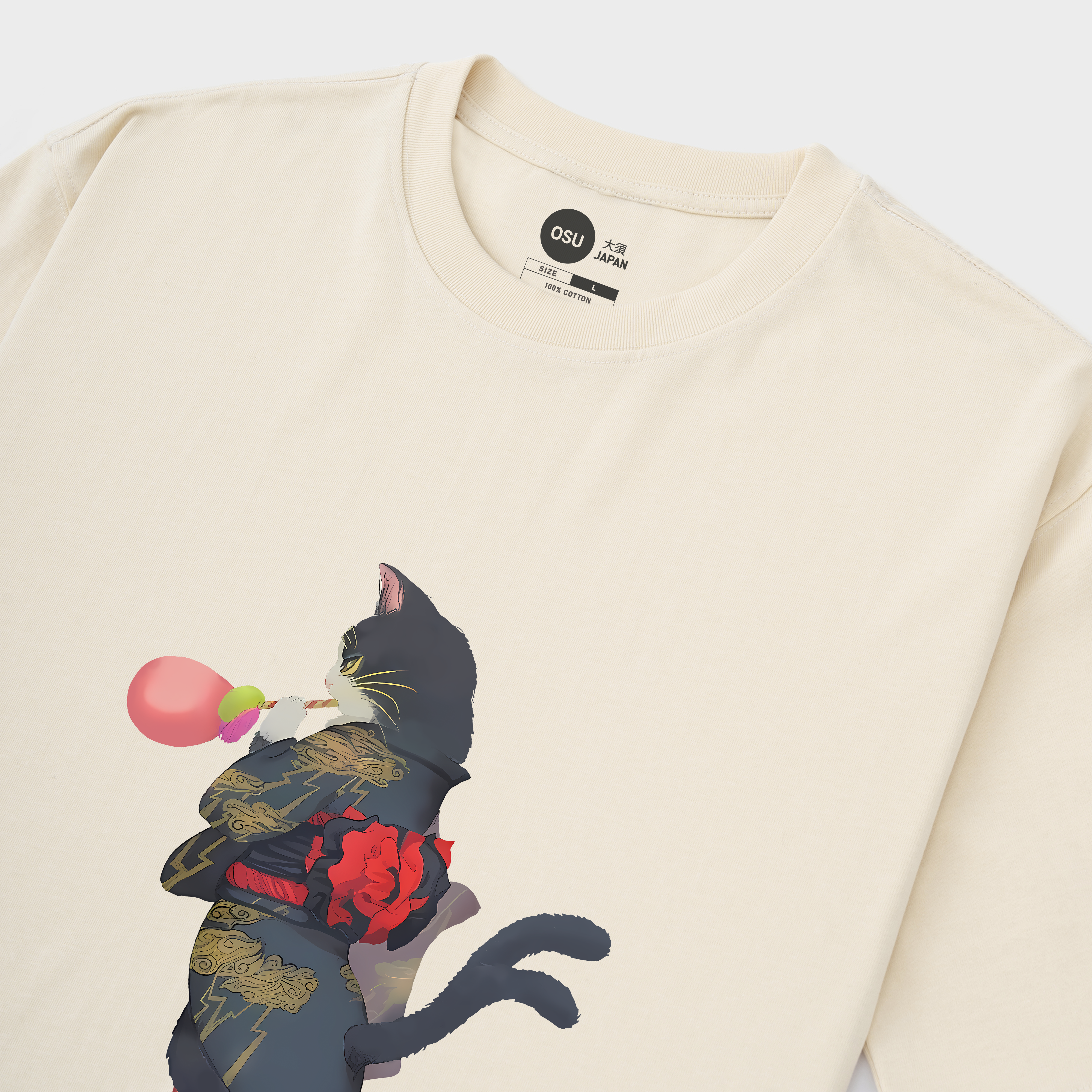 CUTE JAPANESE CAT T-SHIRT / KEM