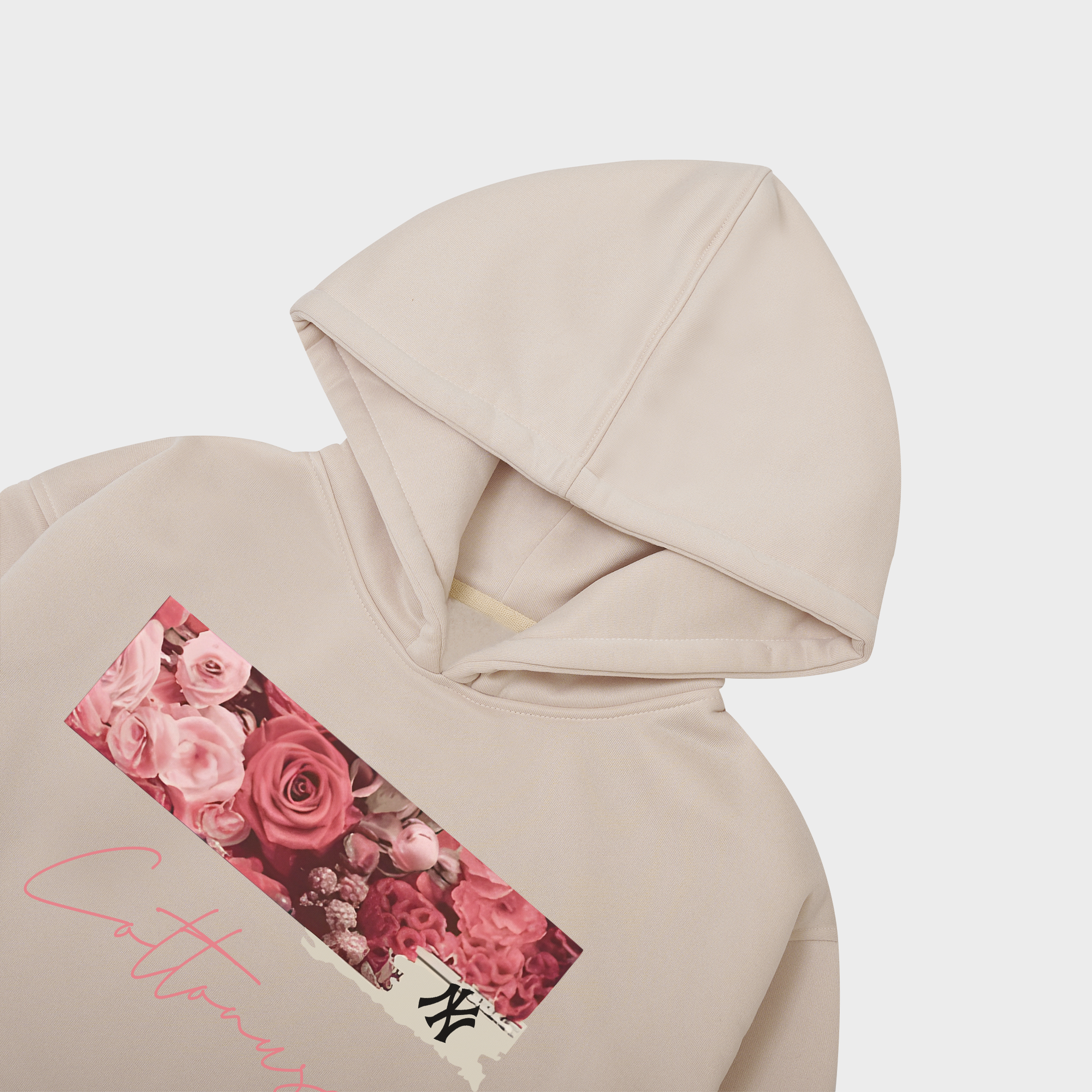 MLB Floral Rose Logo Retro Hoodie