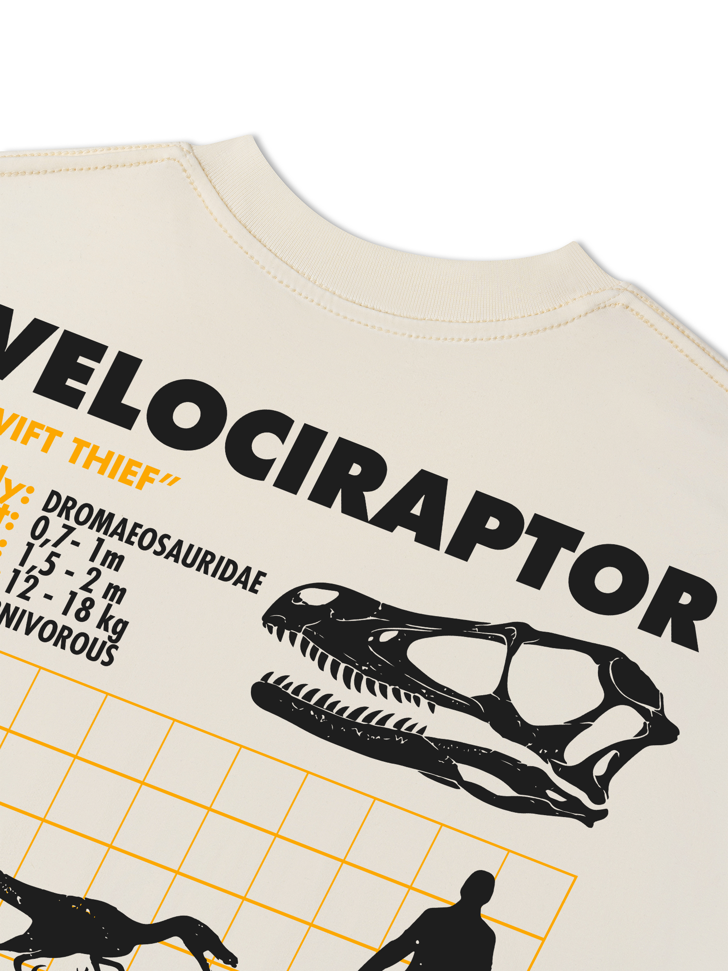 Áo Thun Relaxed Fit Wild Life Analysis Table Velociraptor