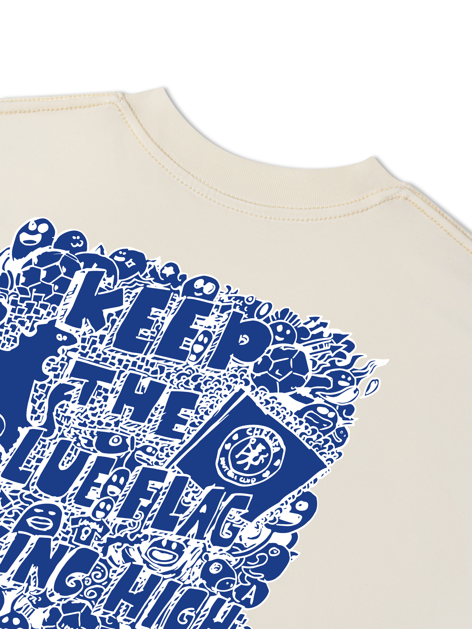 Áo Thun Relaxed Fit Soccer Keep The Blue Flag Flying High