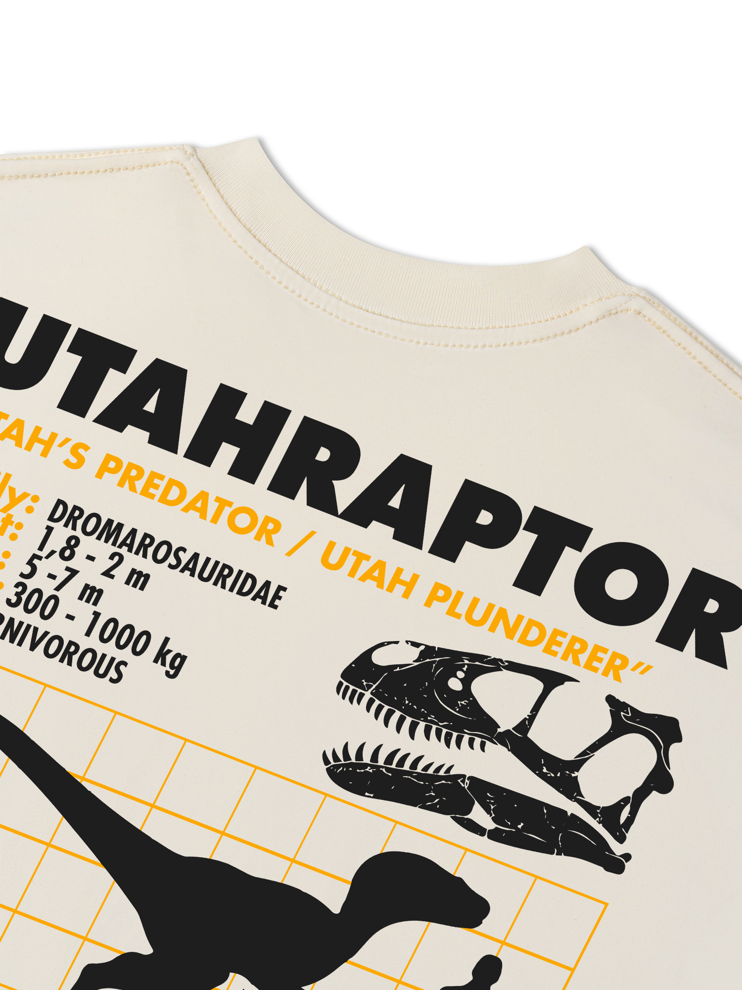Áo Thun Relaxed Fit Wild Life Analysis Table Utahraptor