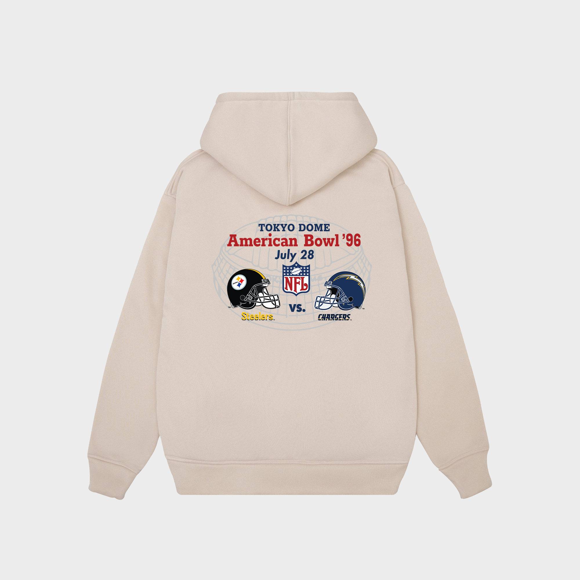 NFL Tokyo Dome 1996 Chargers Vs Steelers Hoodie