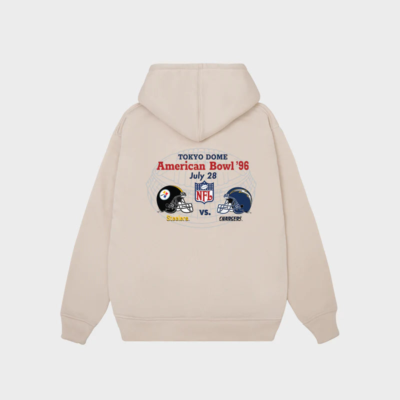 Flash Sale NFL Tokyo Dome 1996 Chargers Vs Steelers Hoodie