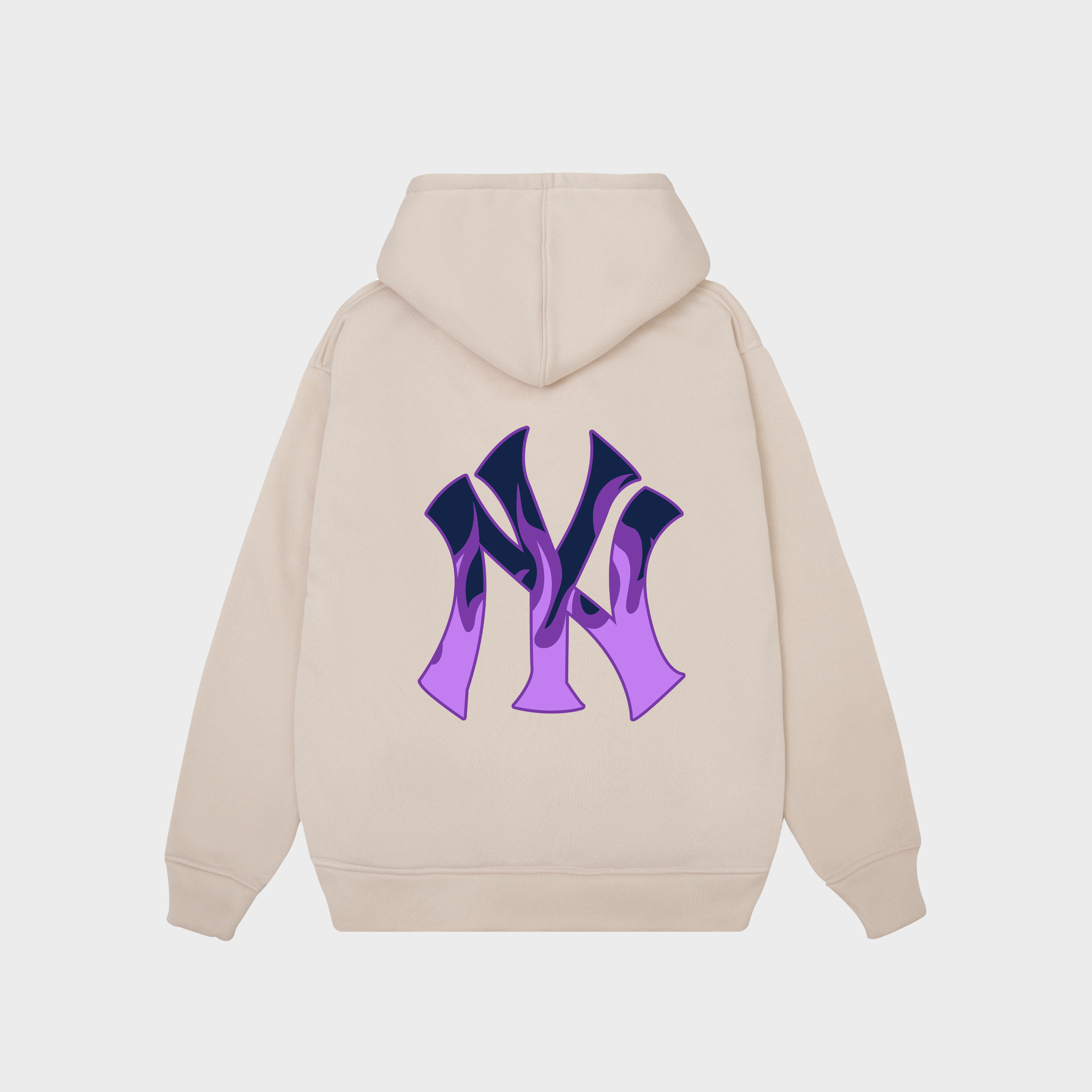 MLB New York Yankees Purple Fire Hoodie