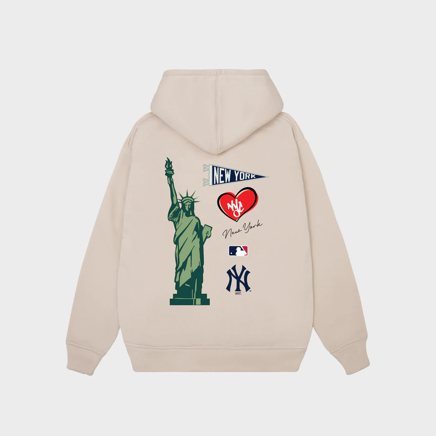 Flash Sale MLB City Oversized New York Yankees Hoodie