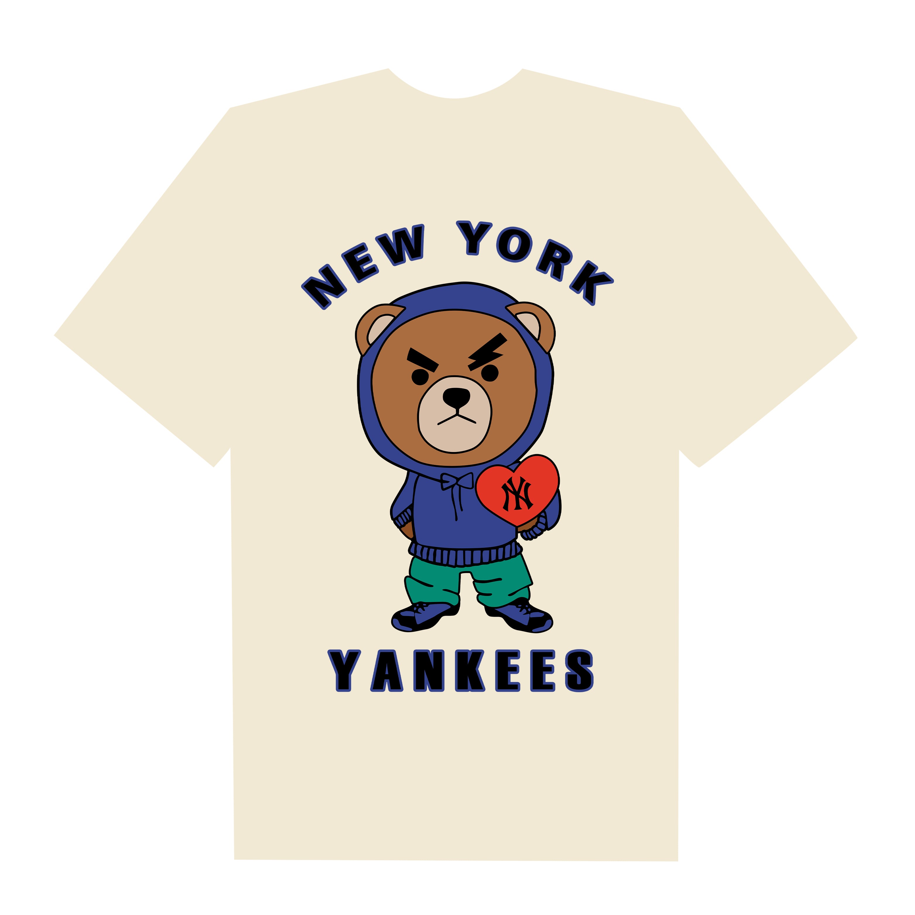 MLB New York Yankees Bear Heart T-Shirt