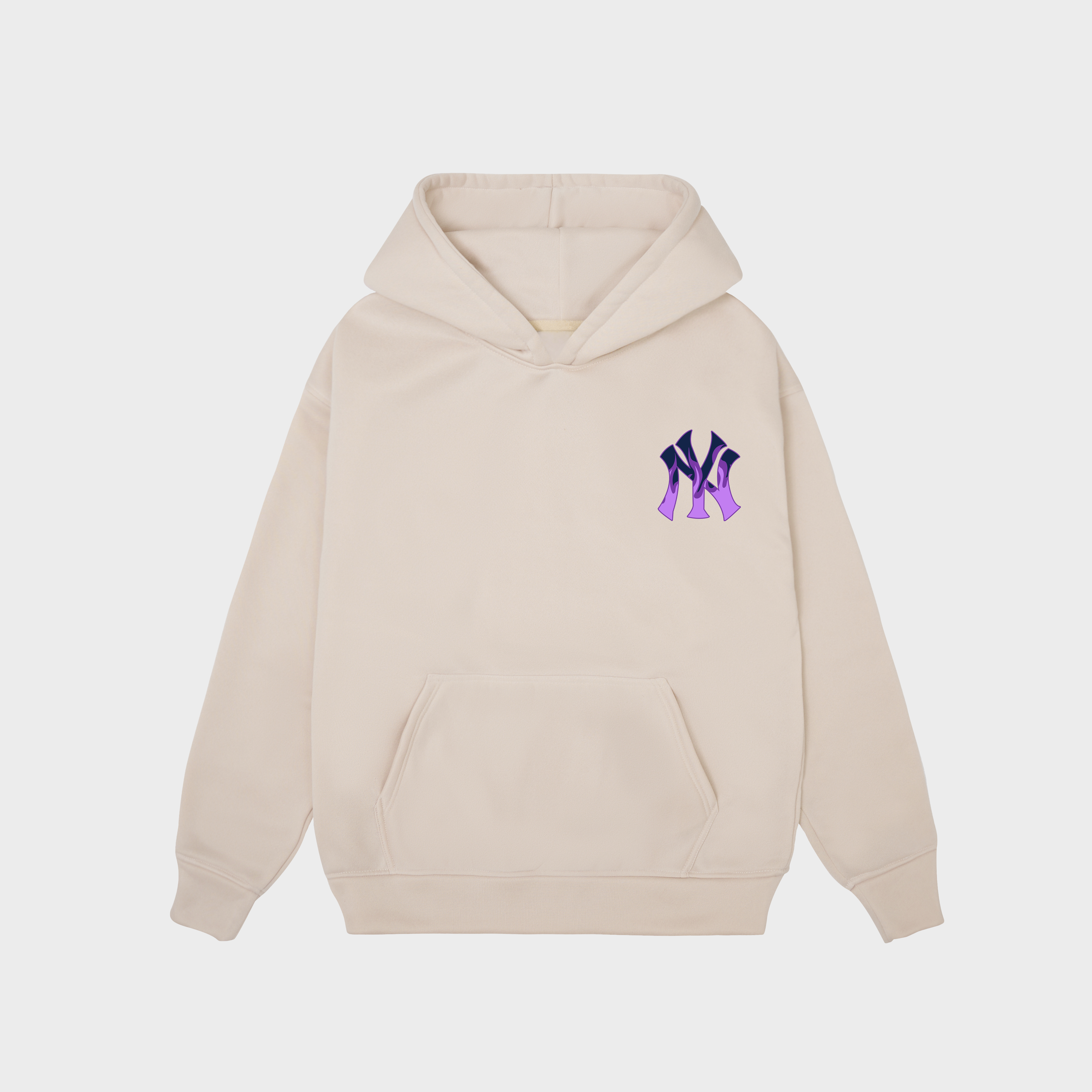 MLB New York Yankees Purple Fire Hoodie