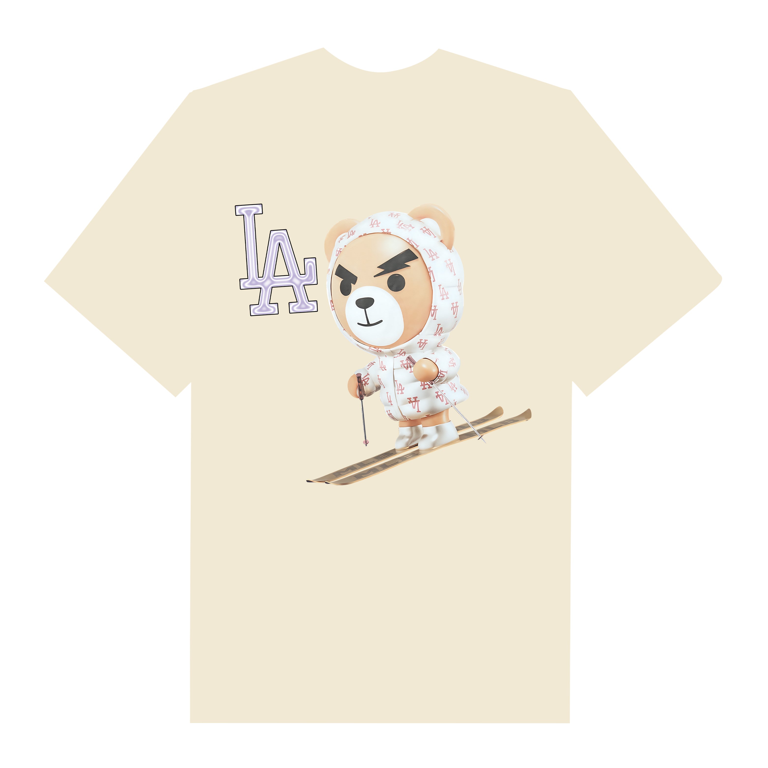 MLB Los Angeles Dodgers Pattern T-Shirt