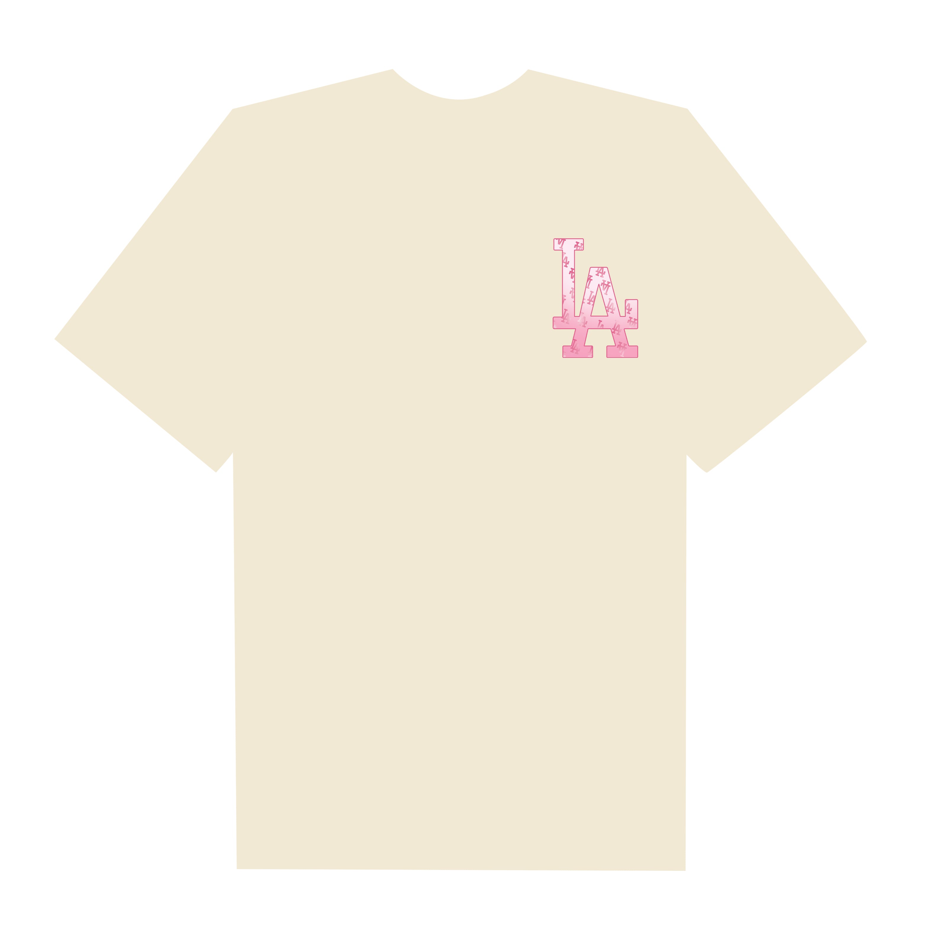 MLB Los Angeles Dodgers Omber Pink T-Shirt