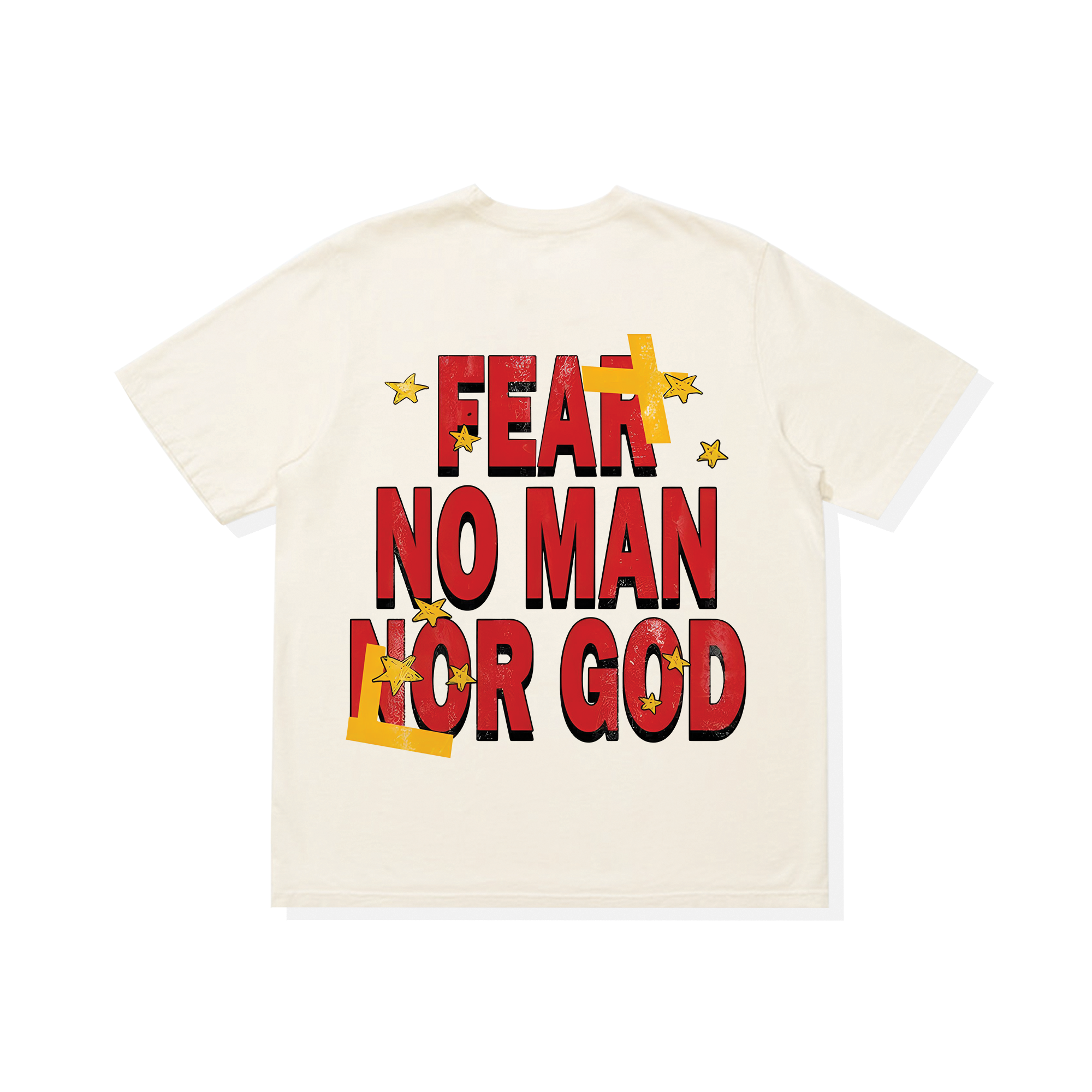 Áo Thun Oversize Rapper Rodman Fear No Man Nor God