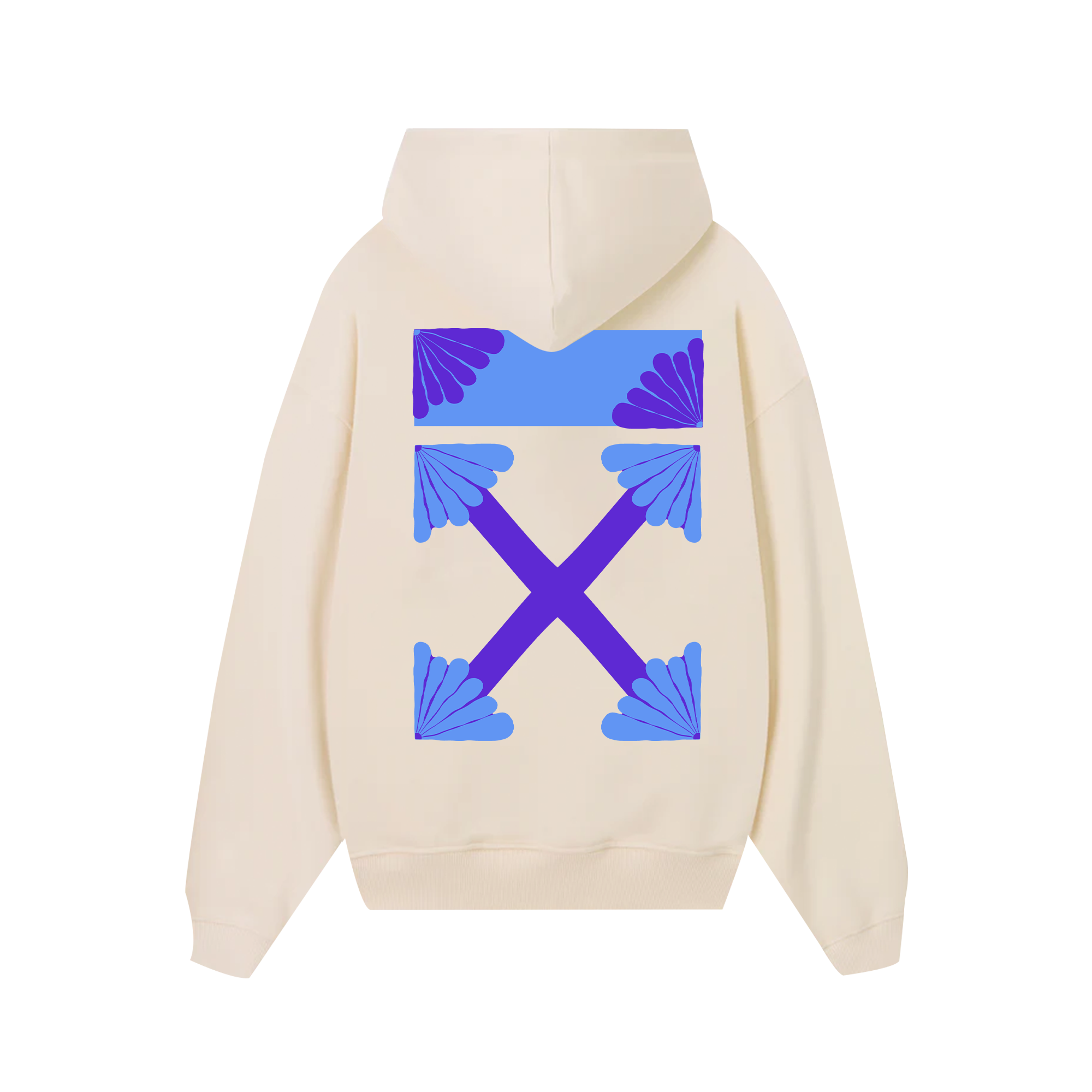 Off White Blue Moody Hoodie