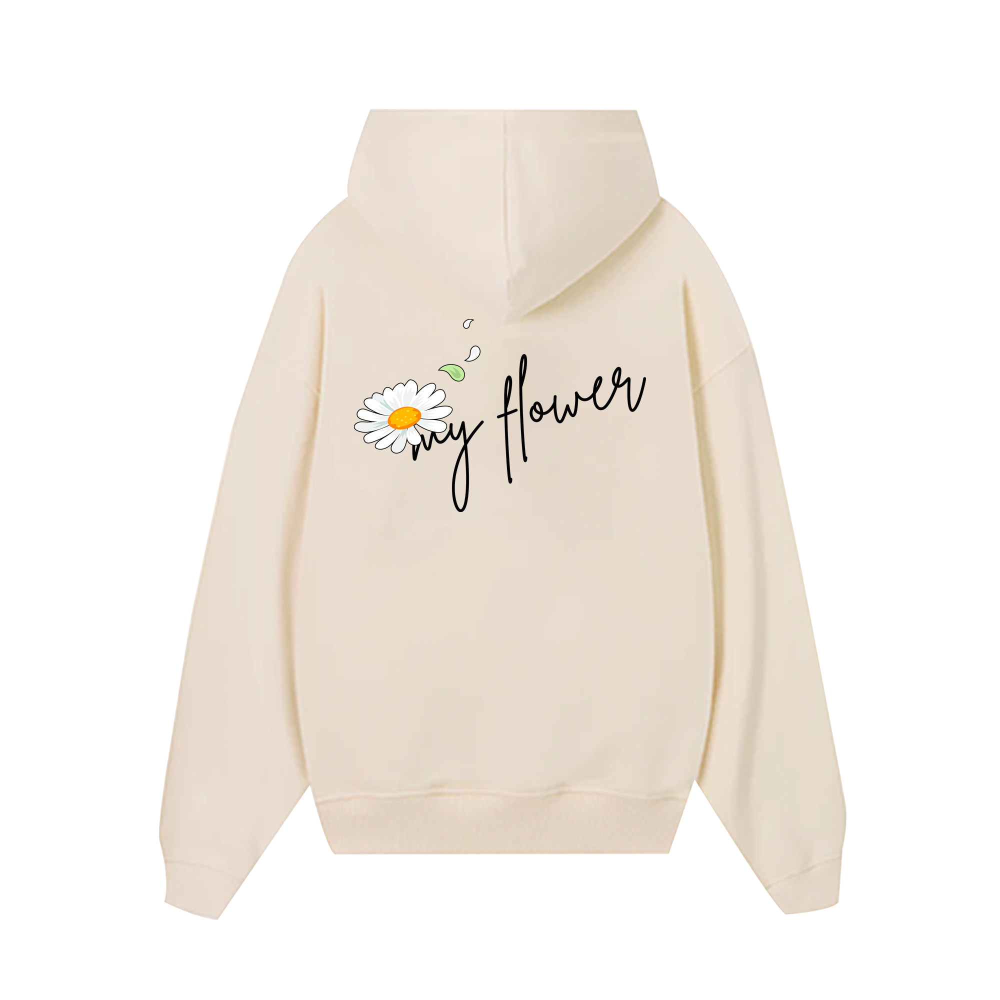 Custom Couple Flower Hoodie