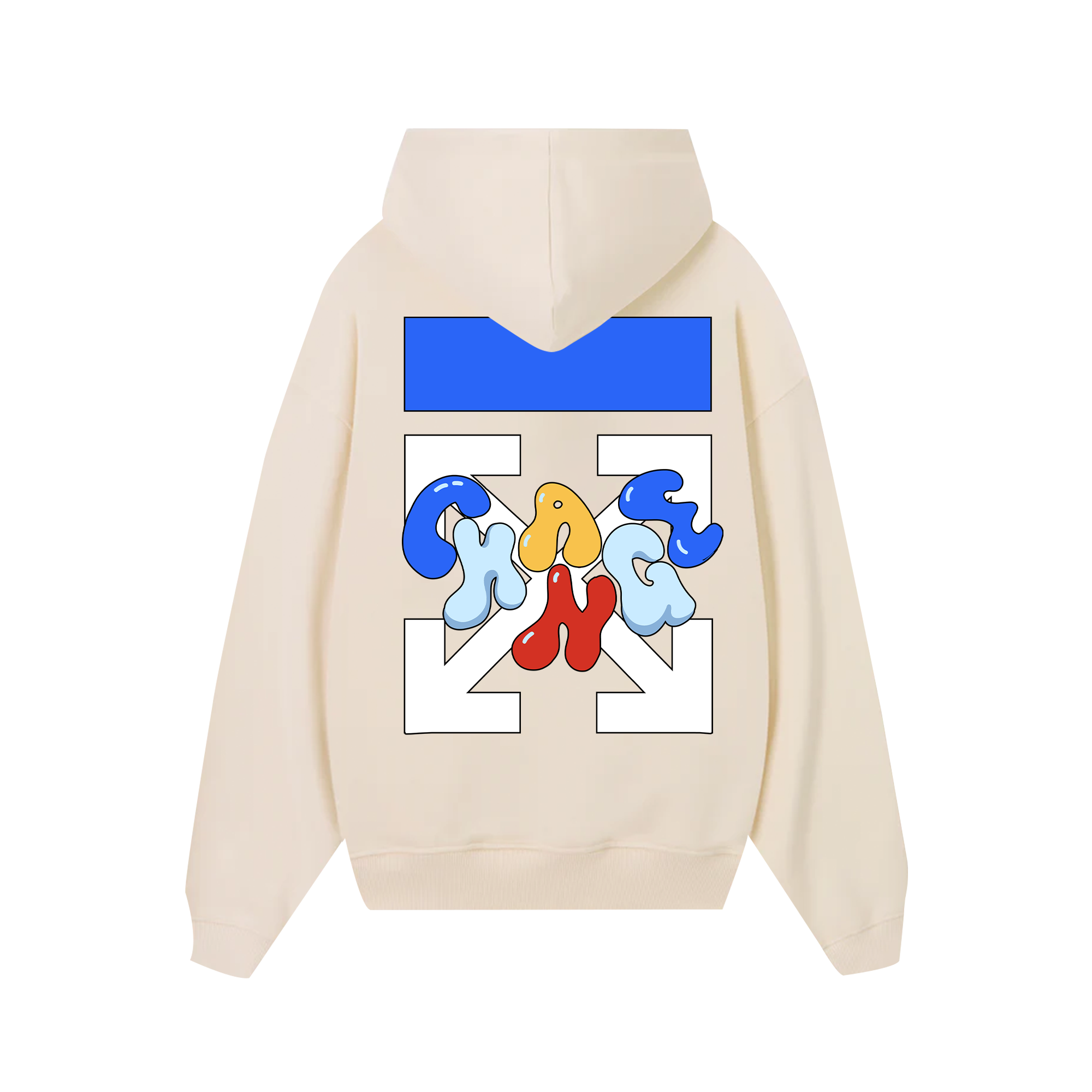 Off White Colorful Change Hoodie