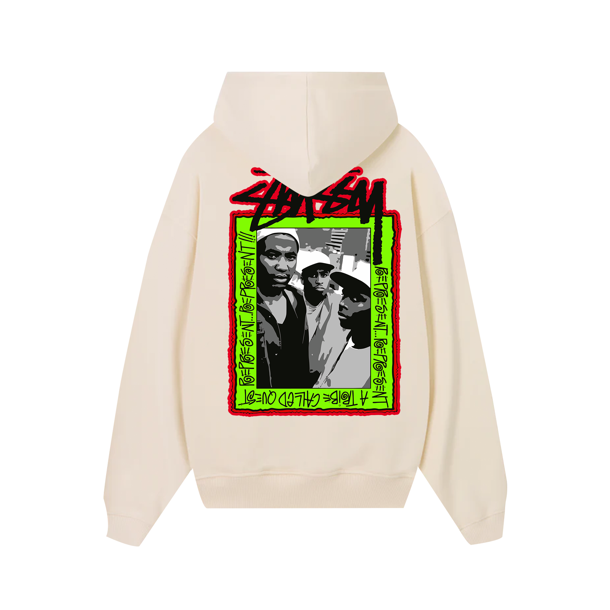 Stussy x A Tribe Called Quest Crewneck Draw Hoodie