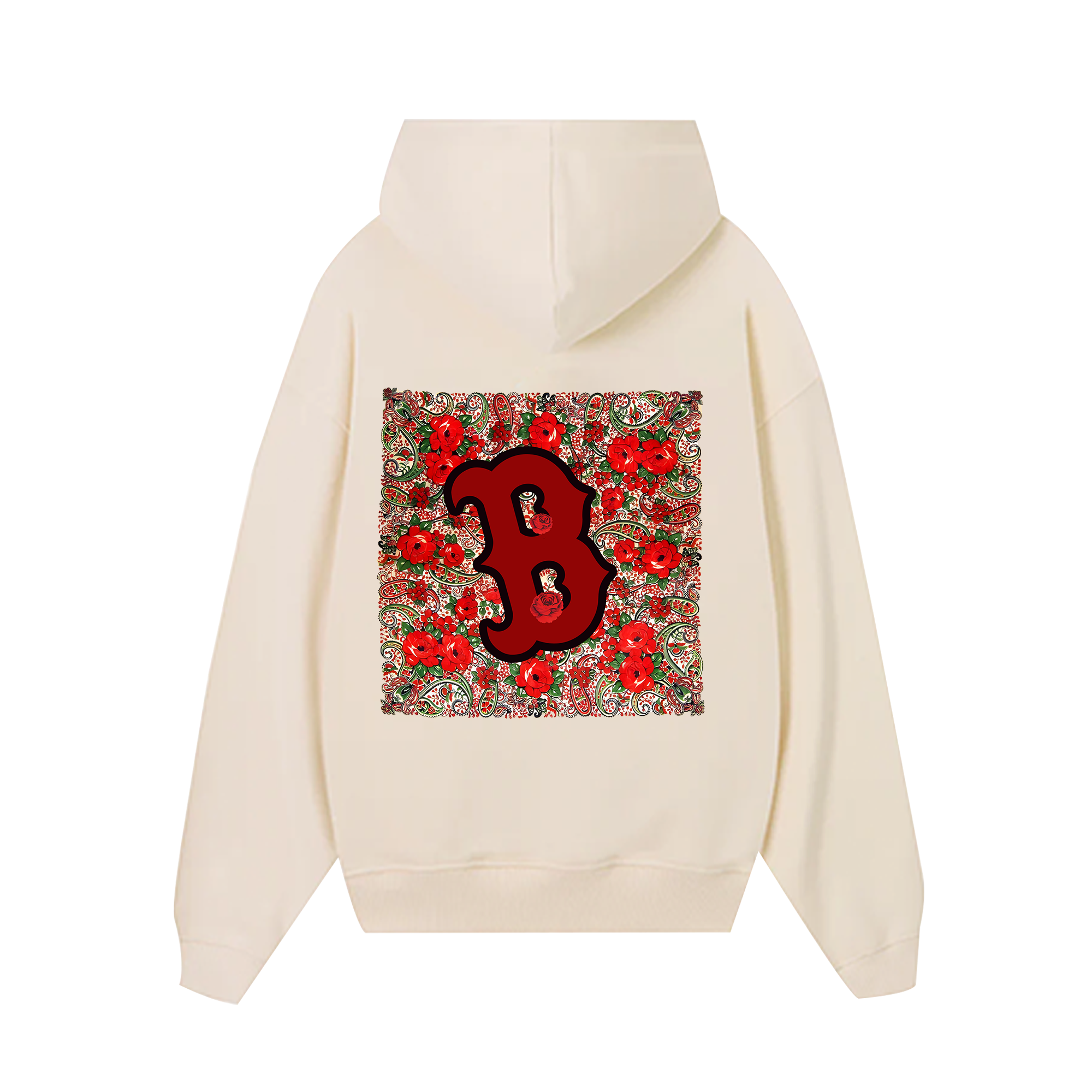 MLB Floral Retro Boston Rose Hoodie