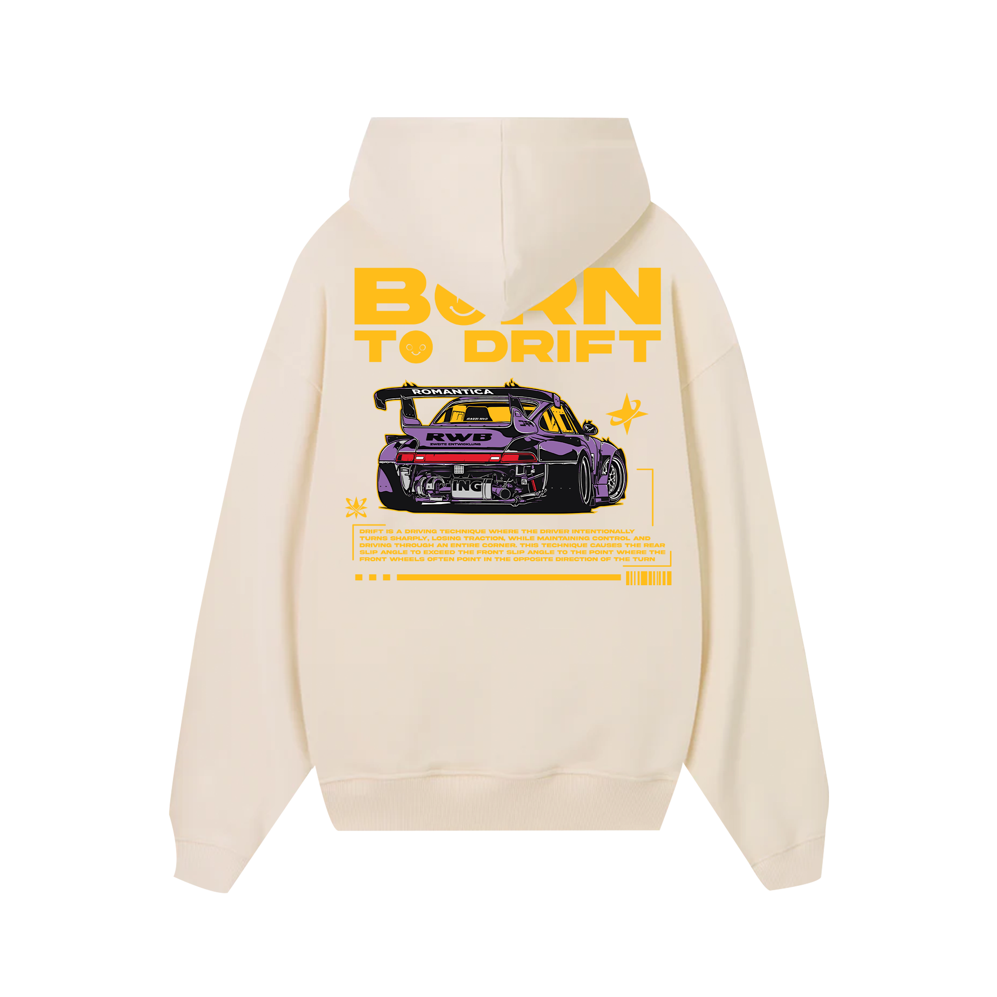 Porsche Born To Drift Hoodie