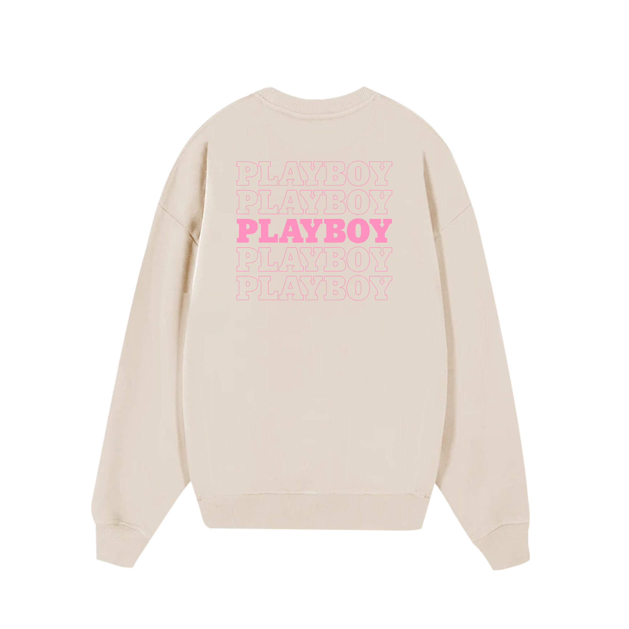 Play Boy Pink Repeating Masthead Sweater