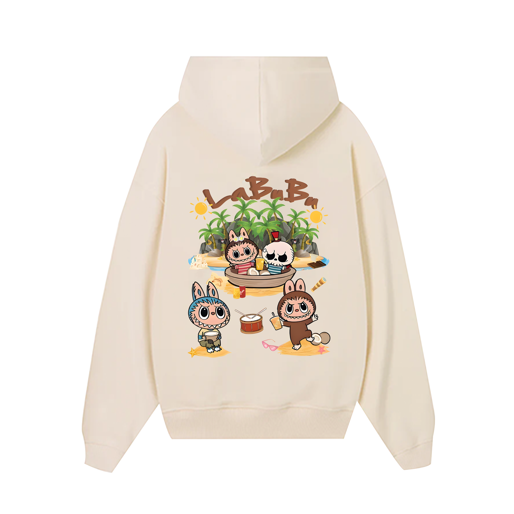 Labubu Summer Beach Hoodie