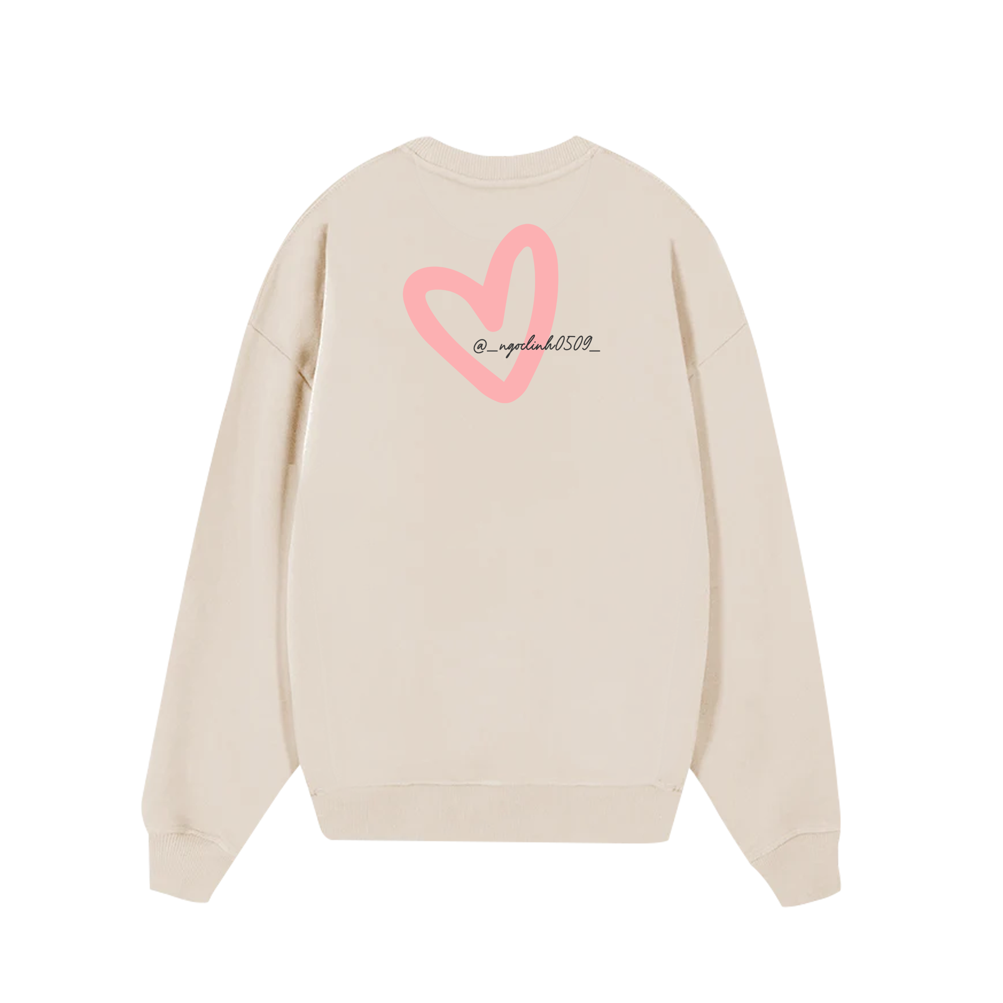 Custom Couple Heart Instagram Sweater