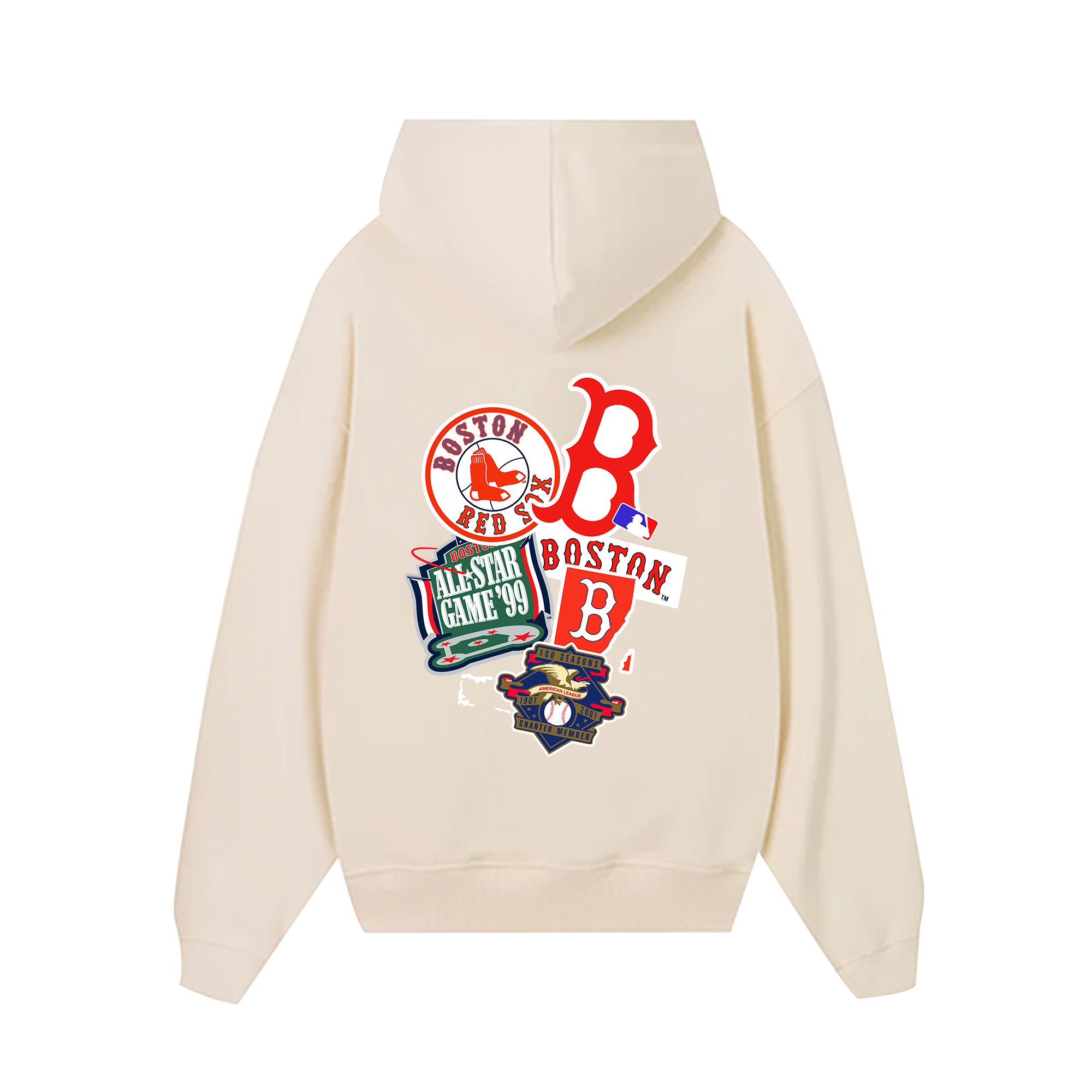 MLB Boston Red Sox Logo Red Hoodie