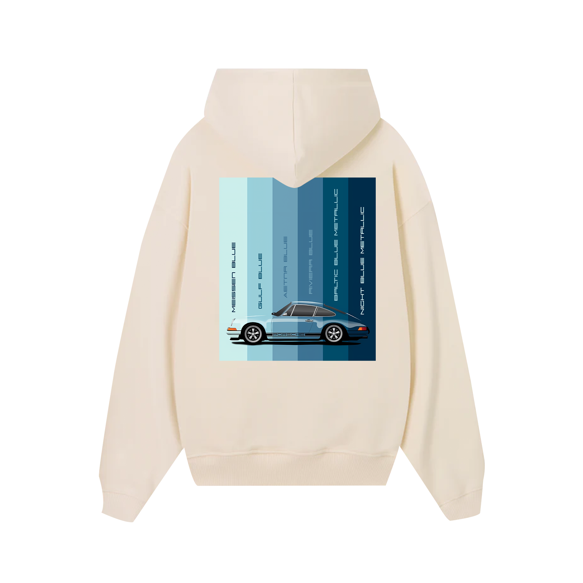 Porsche Blue Palettes Hoodie