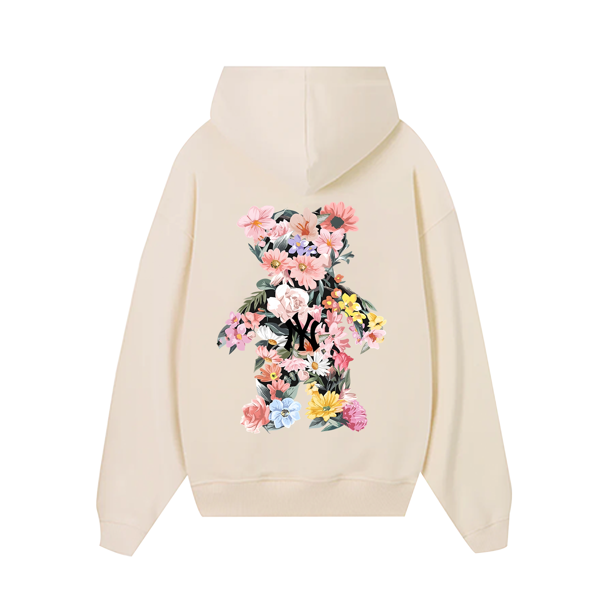 MLB Floral Teaddy Bear Flower Hoodie