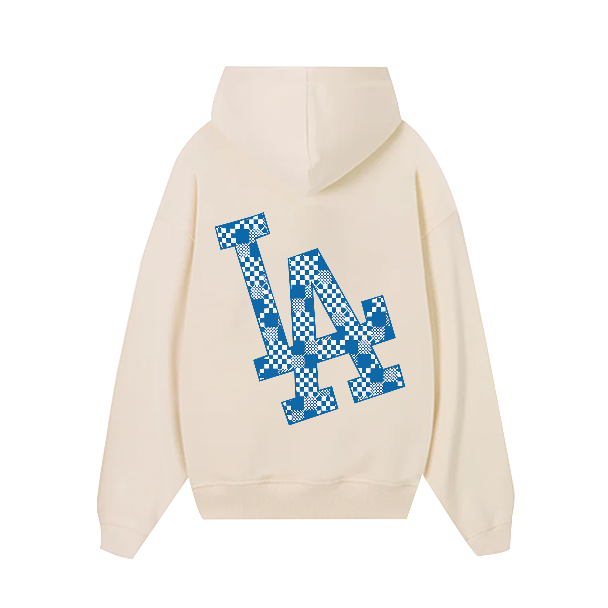 MLB Floral Blue Checkered Hoodie