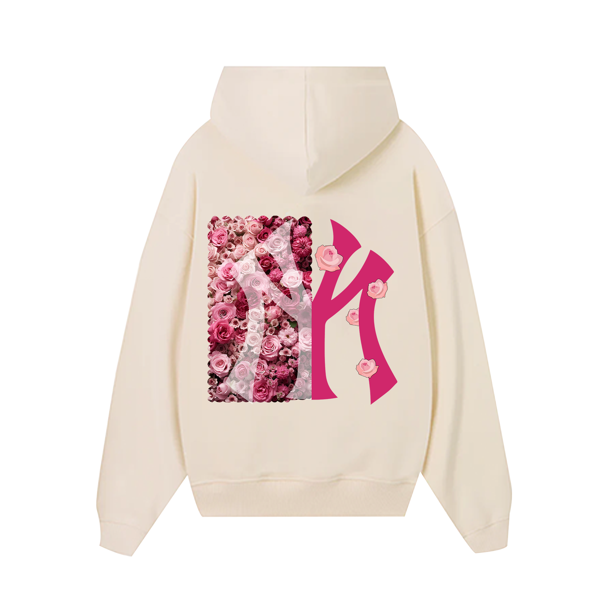 MLB Floral Pink Rose Hoodie