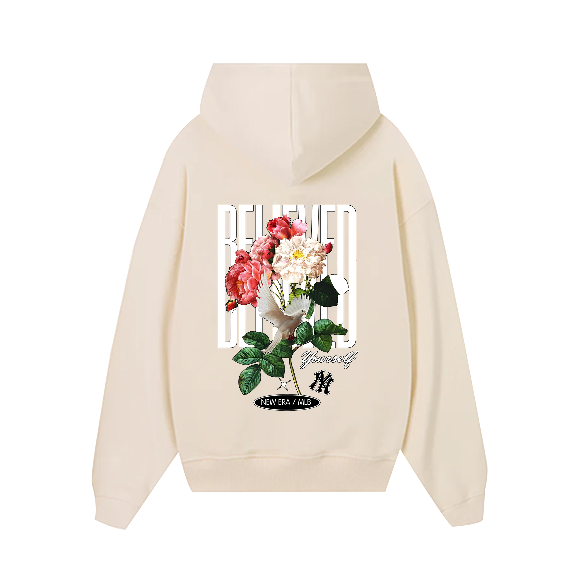 MLB Floral Bleived Yourself  Hoodie