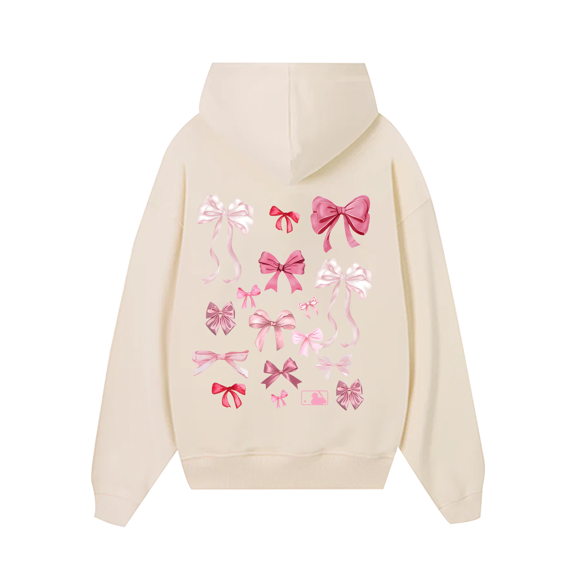 MLB Floral Pink Ribbon Y2K  Hoodie