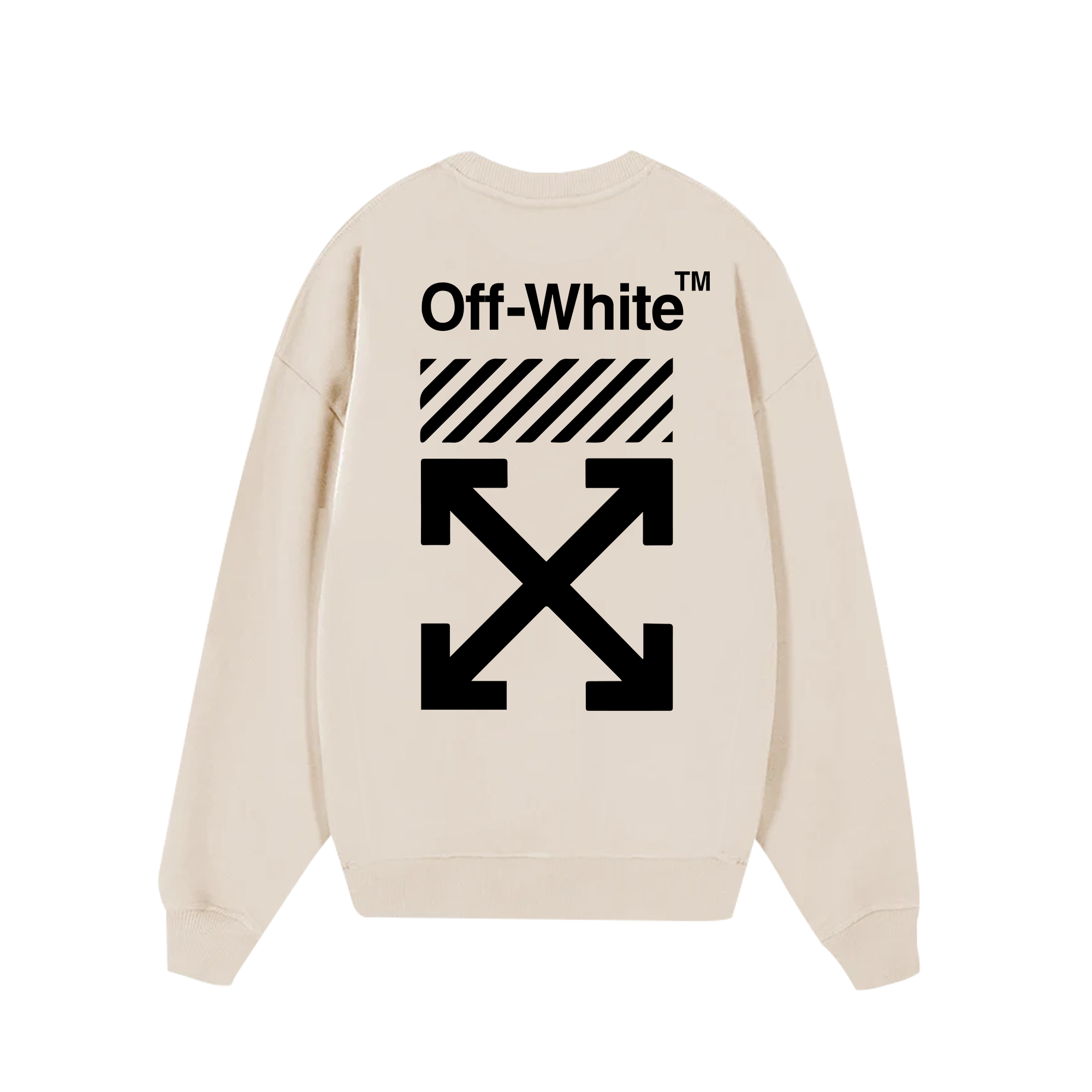 Off White Basic Logo Sweater