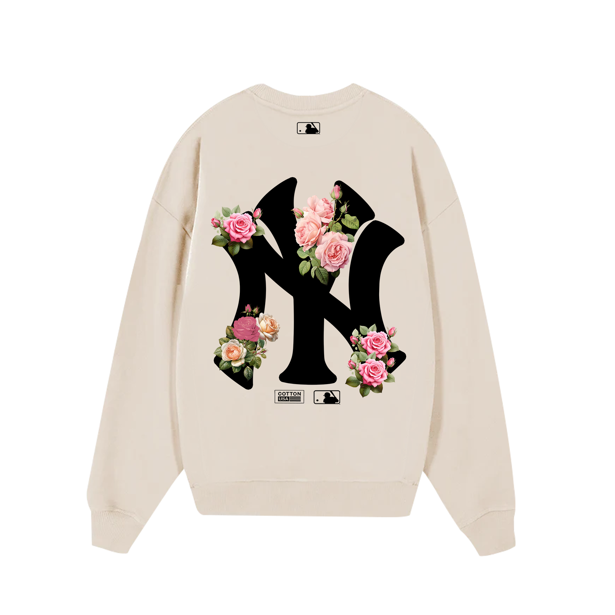 MLB Floral Rose Bloom Sweater