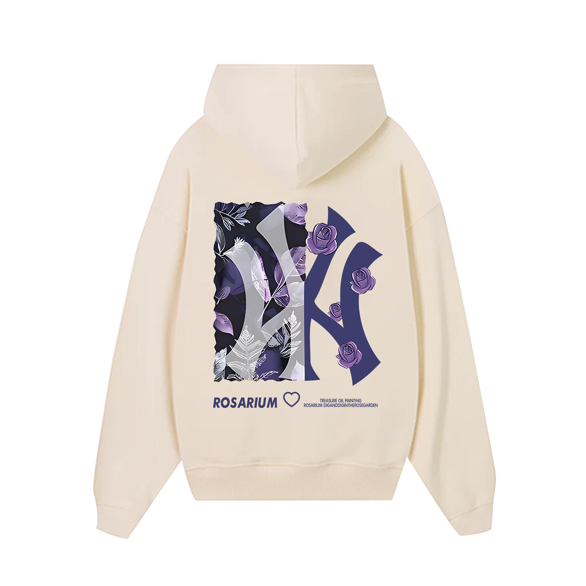 MLB Floral Purple Rose Rosarium Hoodie