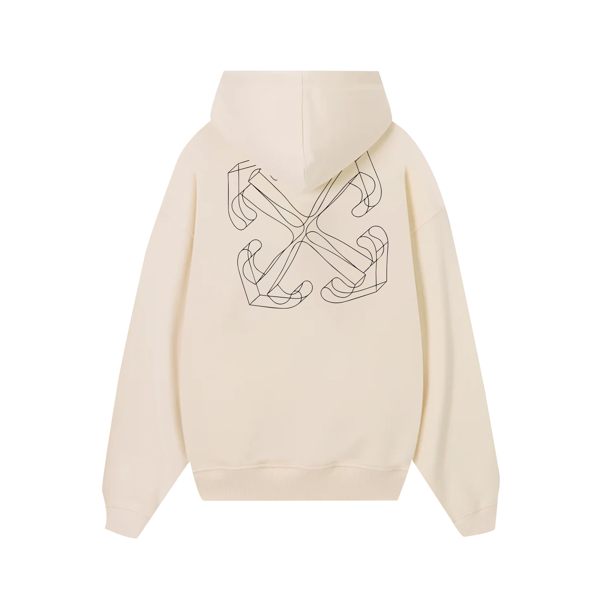 Off White 3D Arrow Zipped Hoodie