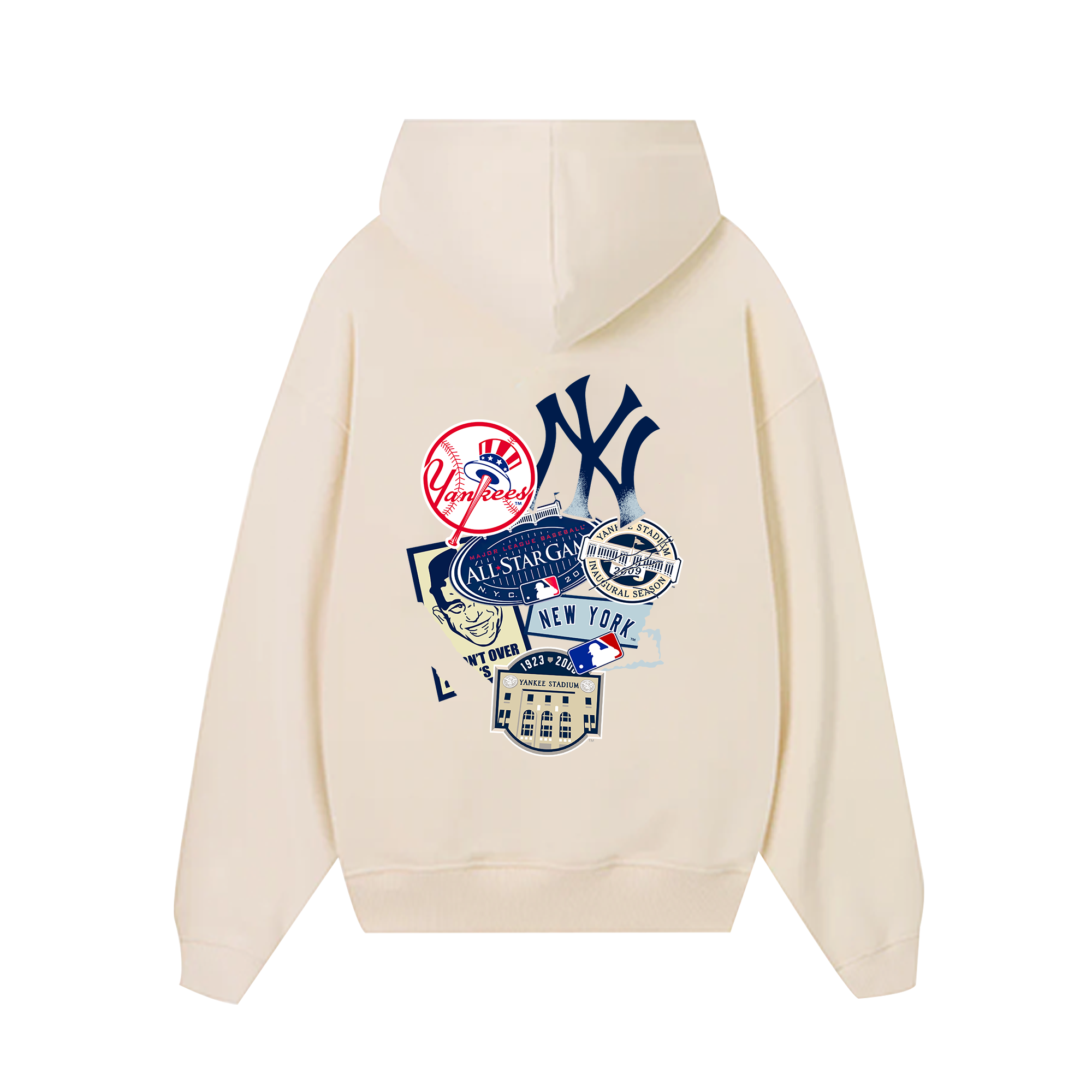 MLB New York Yankees Logos History Hoodie