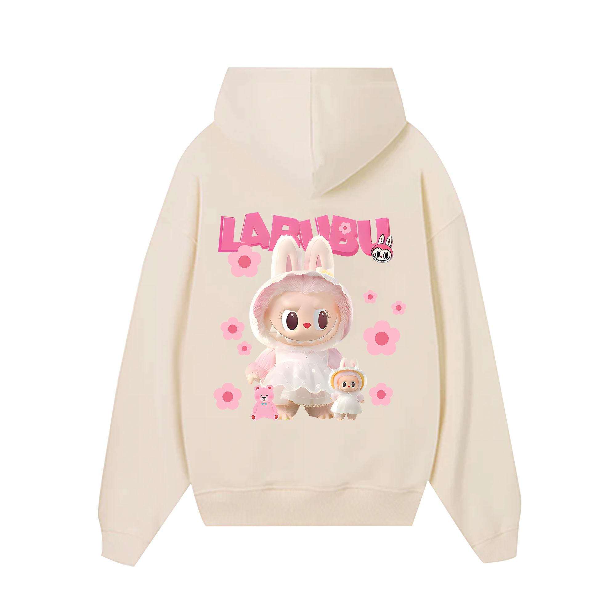 Labubu Cute Pink Flower Hoodie