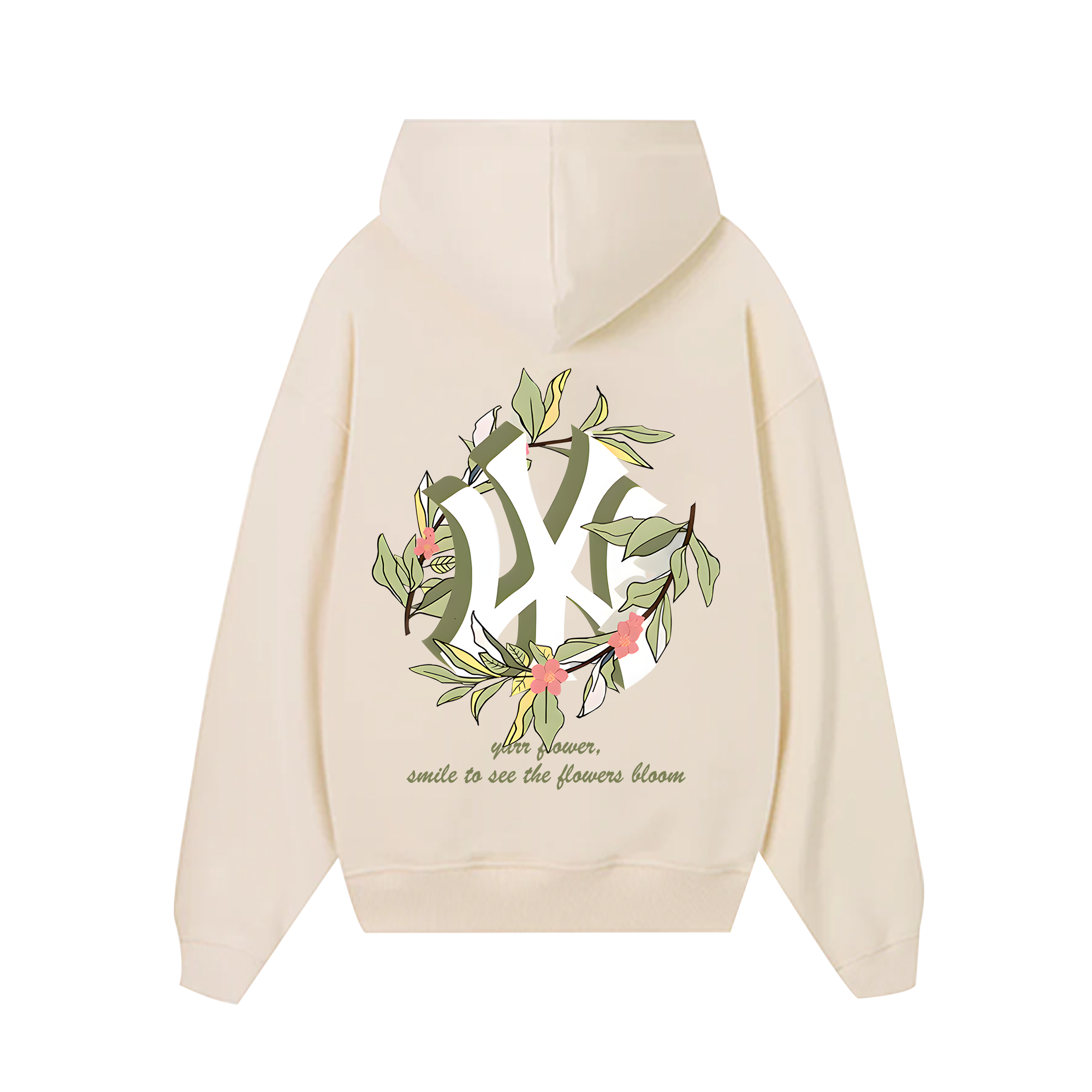 MLB Floral Green Floral New York Hoodie