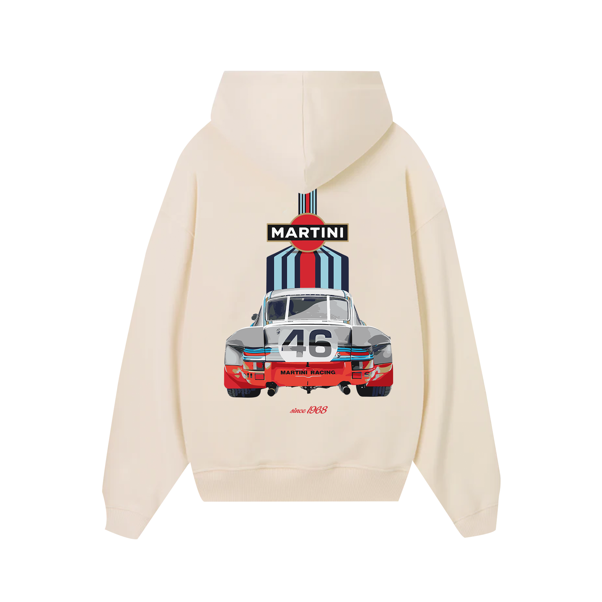 Porsche Martini Since 1968 Racing Hoodie