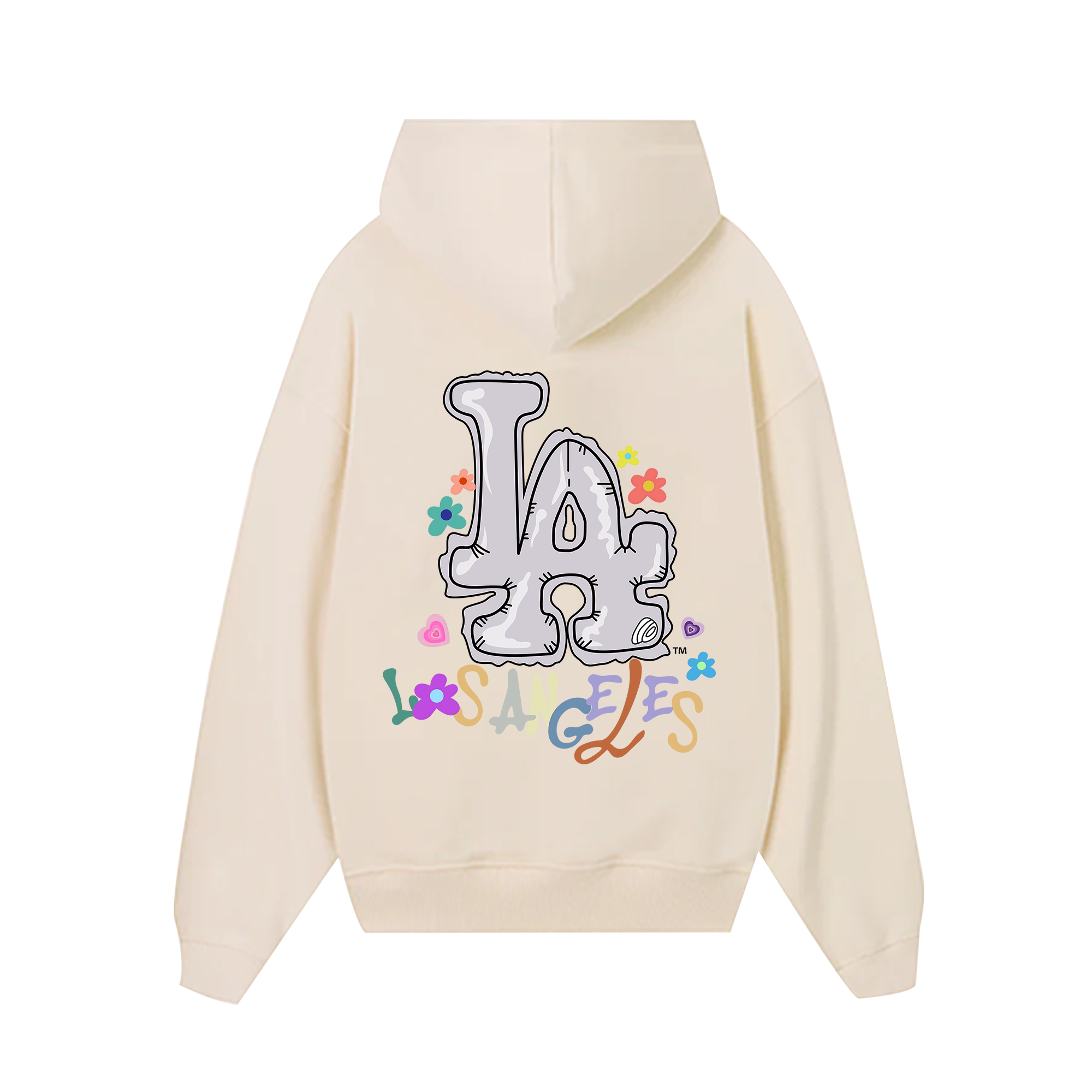 MLB Floral LA Groovy Flower Hoodie