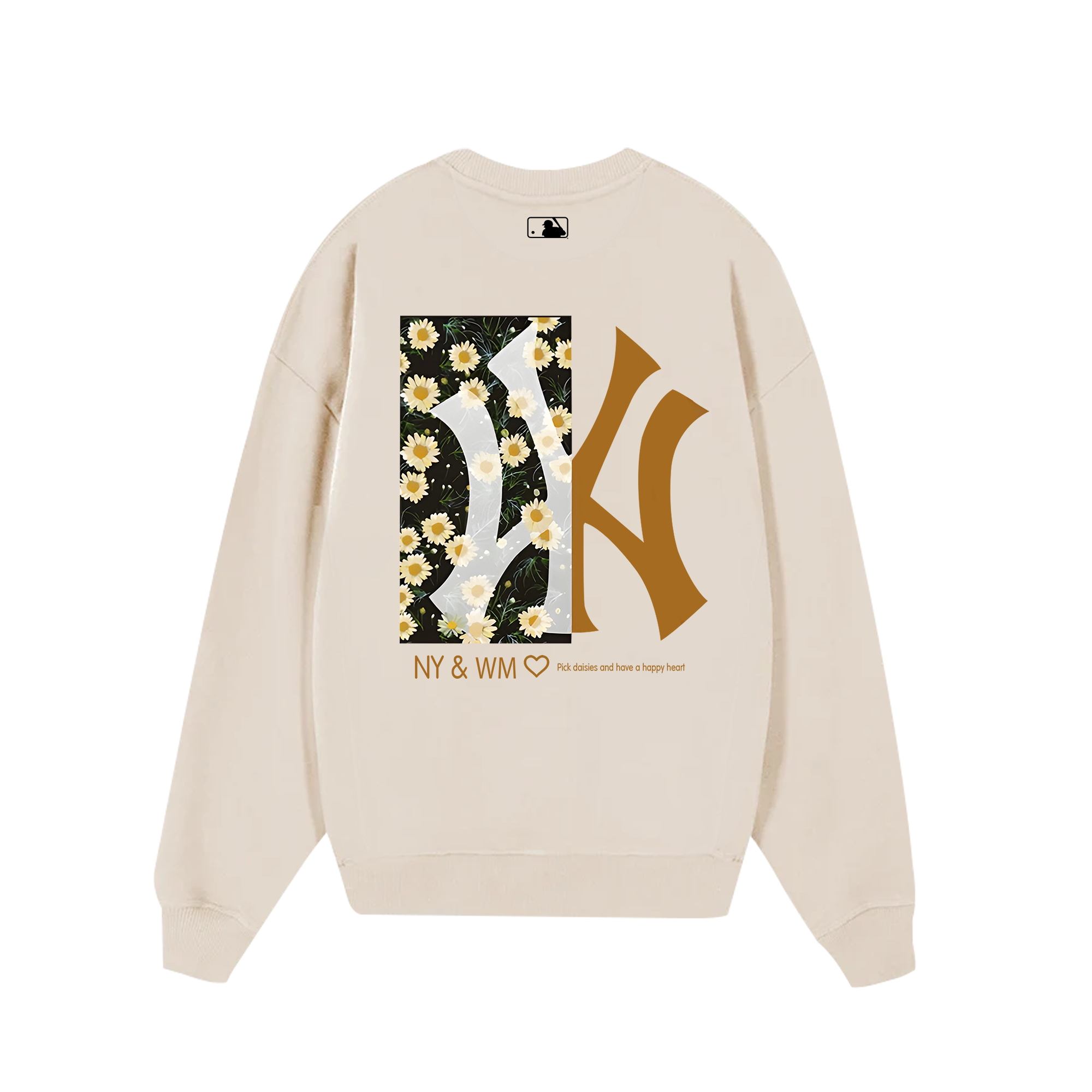 MLB Floral Pick Daisy Heart Sweater