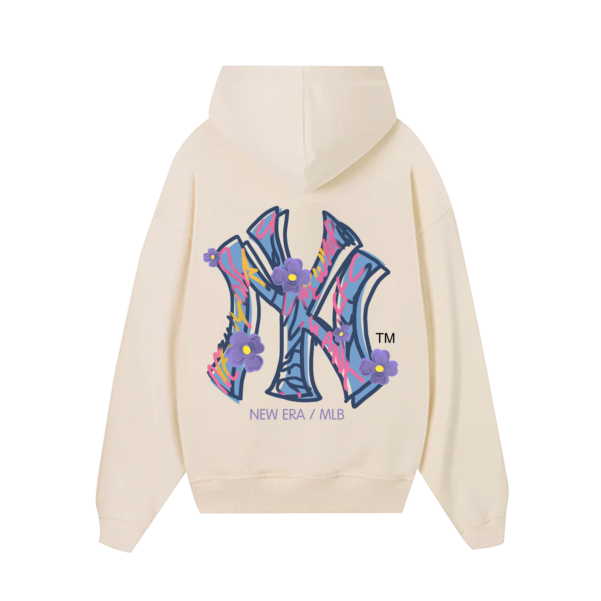 MLB Floral Purple Logo Hoodie