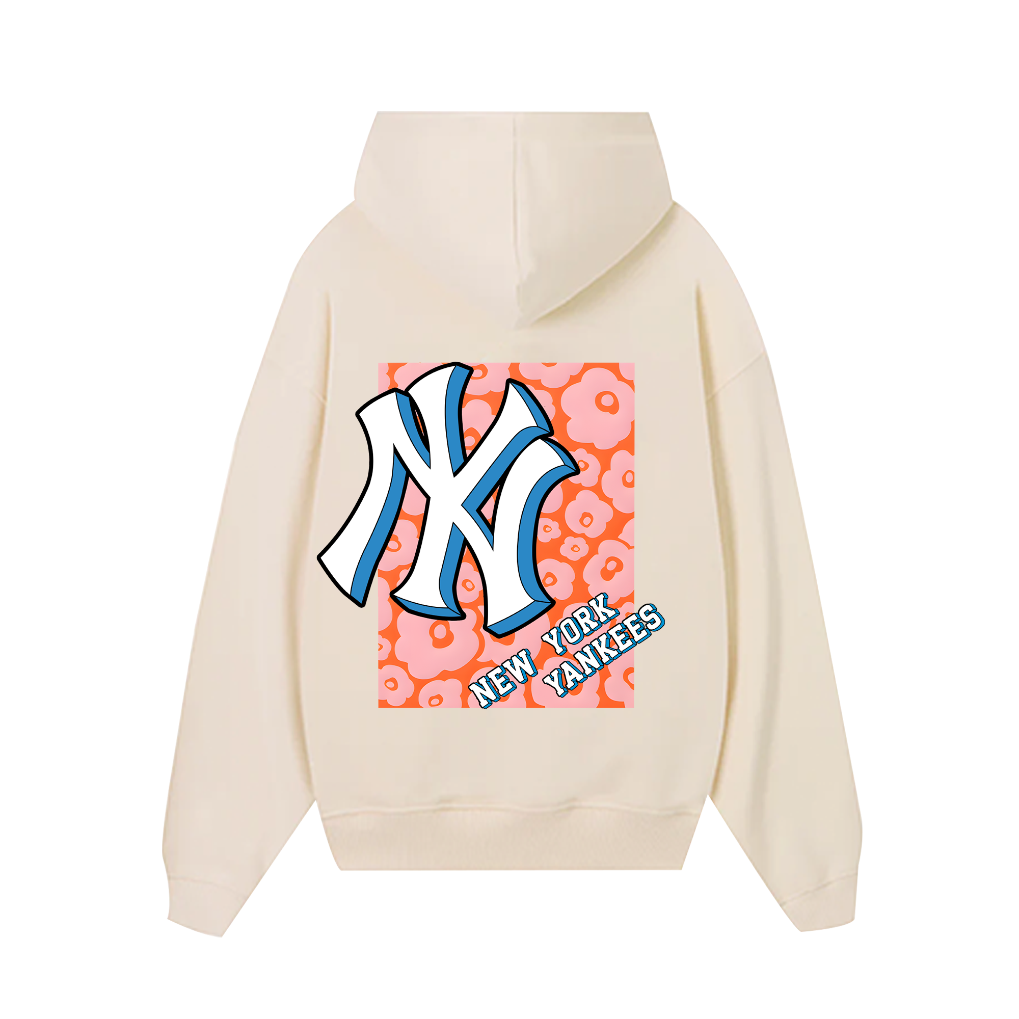 MLB Floral Groovy Pink Flower Hoodie