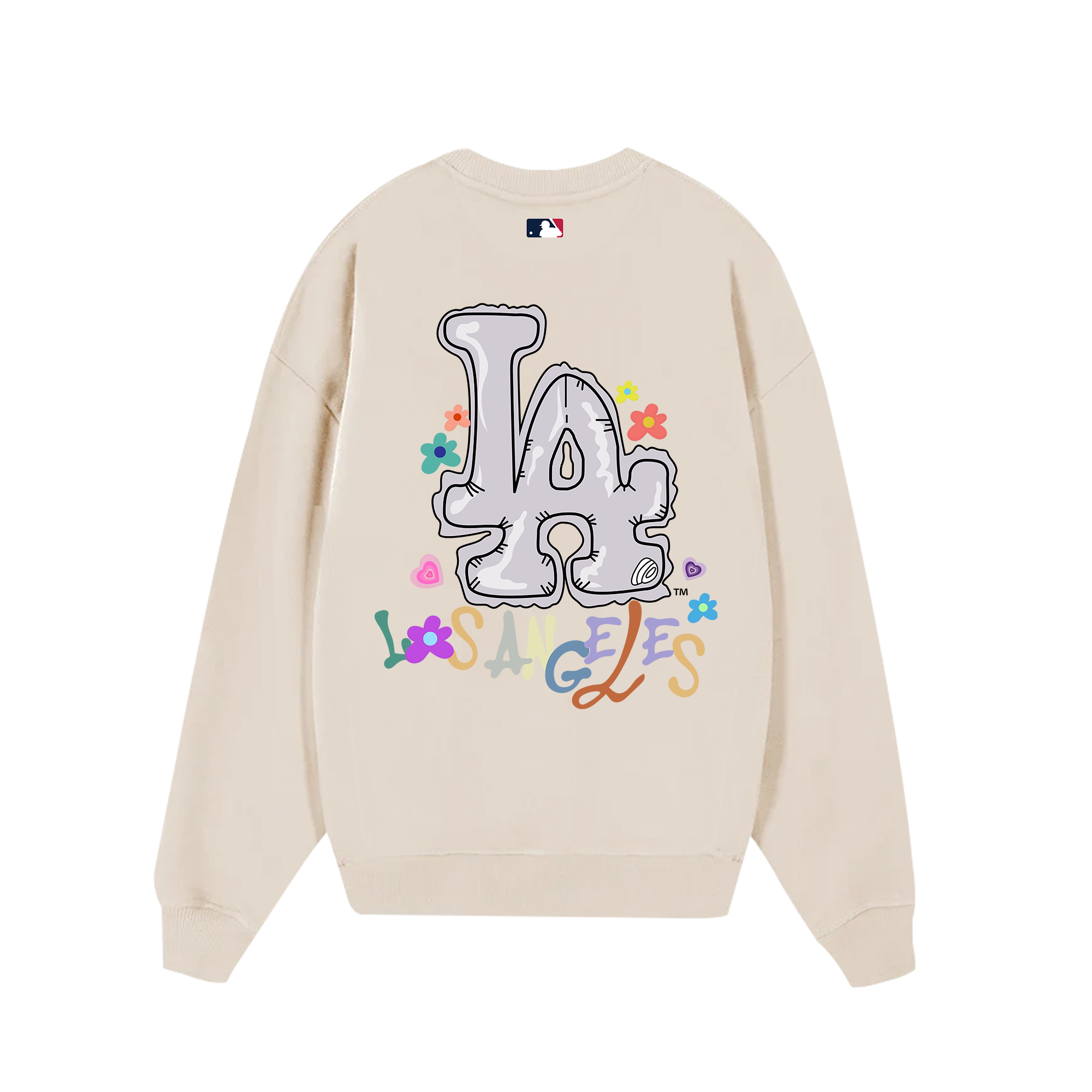 MLB Floral LA Groovy Flower Sweater