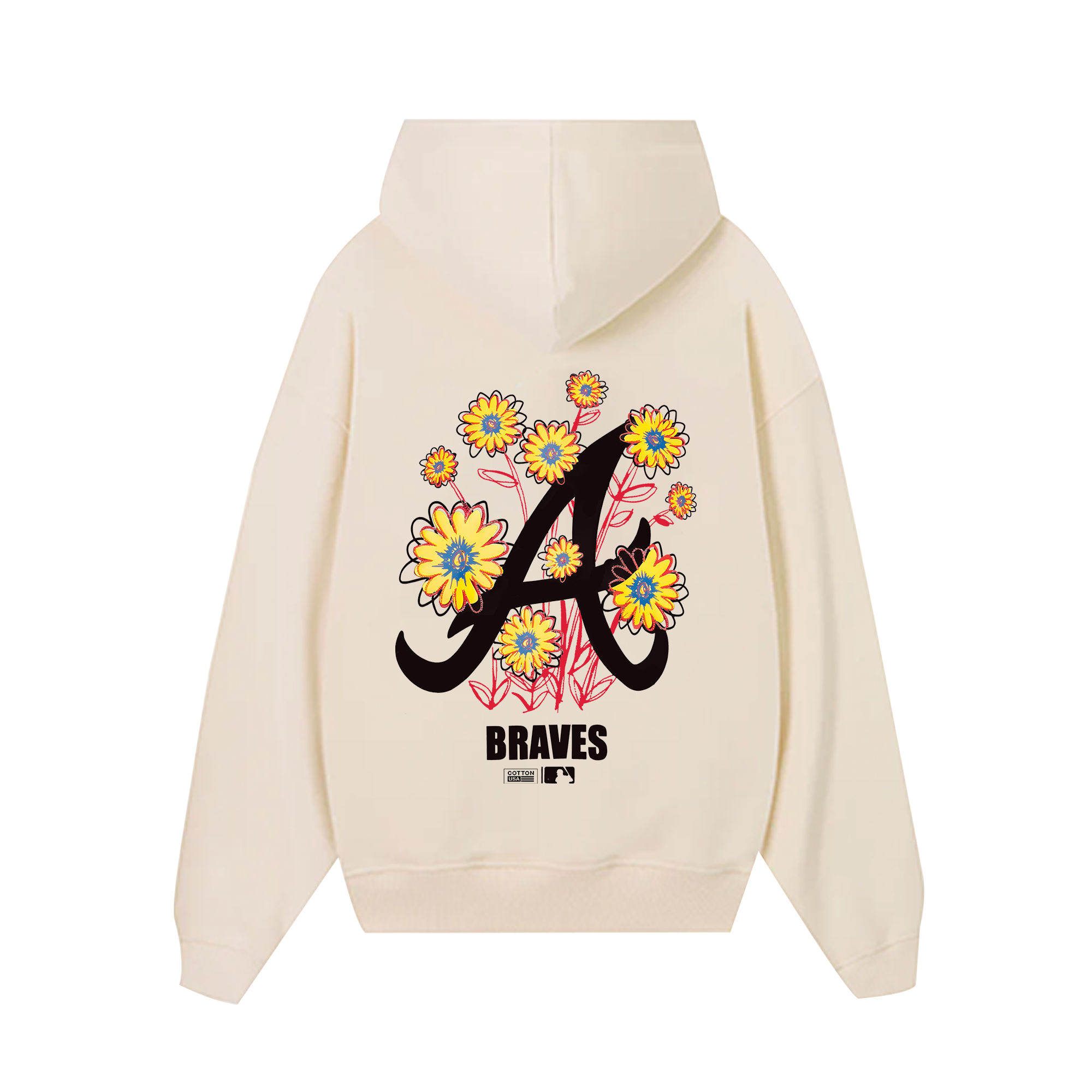 MLB Floral ATLANTA BRAVES Hoodie