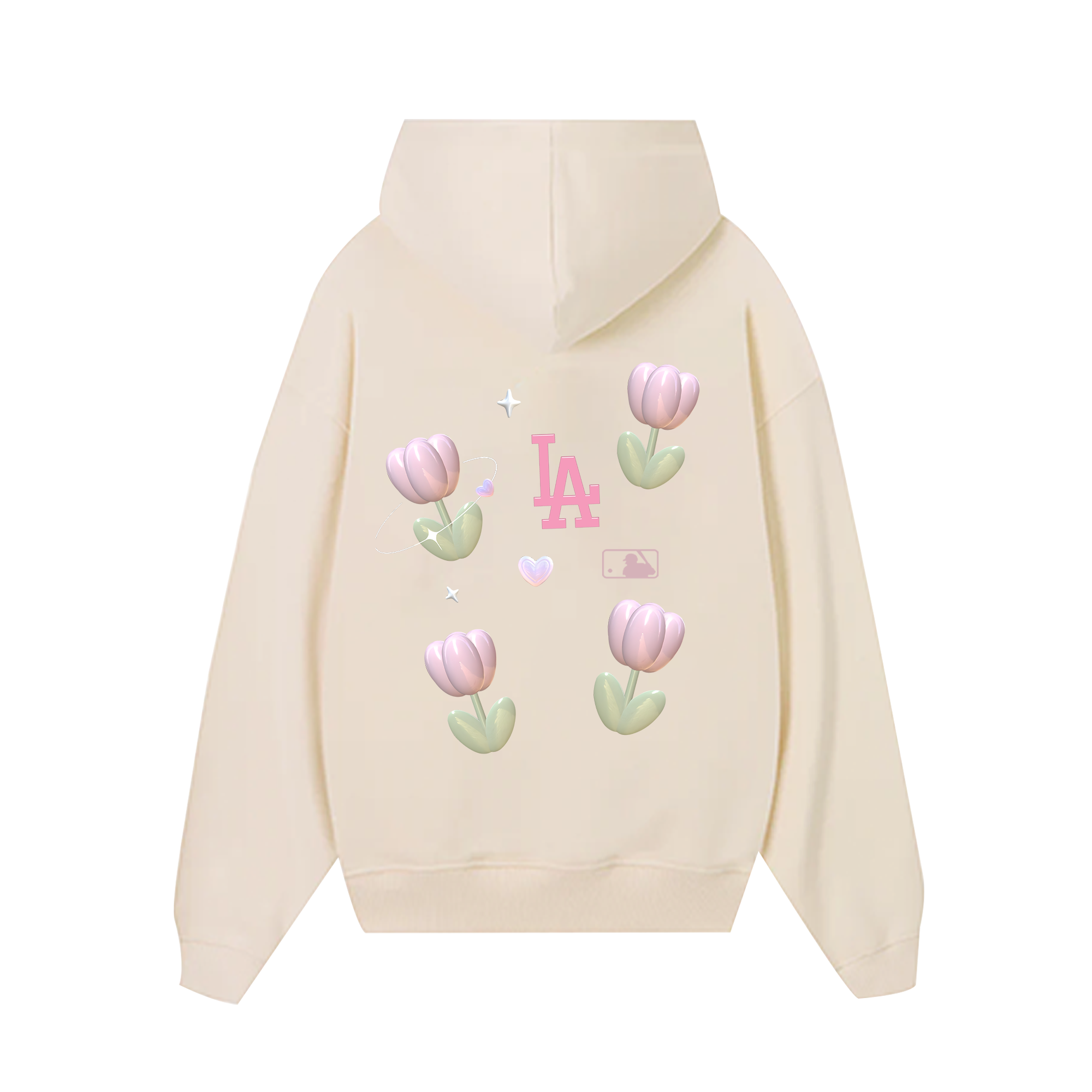 MLB Floral Cute LA Tulip  Hoodie