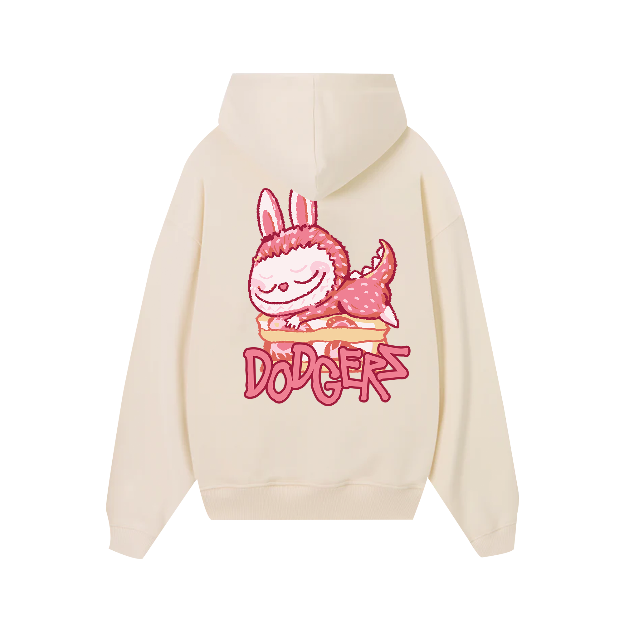 MLB Labubu Strawberry Dodgers Hoodie