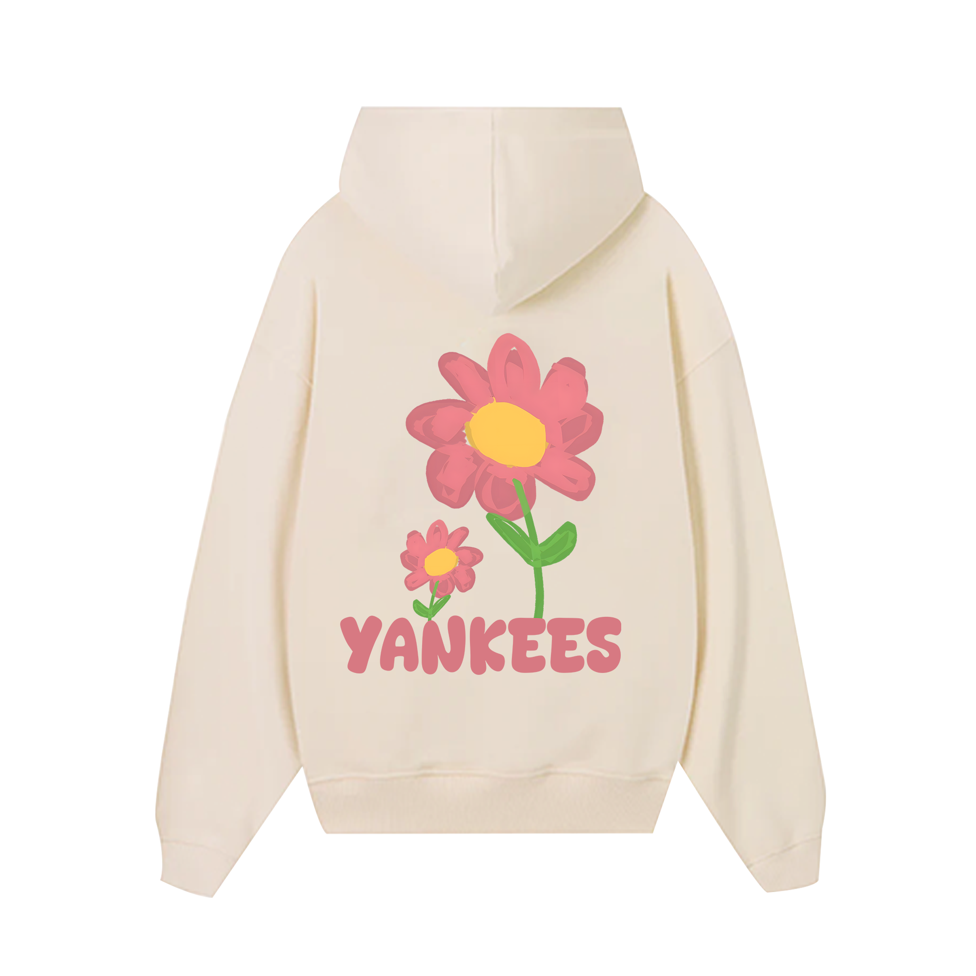 MLB Floral Yankees Pink Flower Hoodie