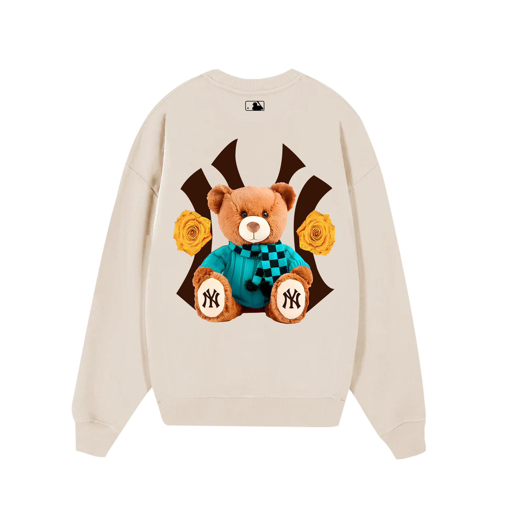 MLB Floral Teddy Bear Sweater